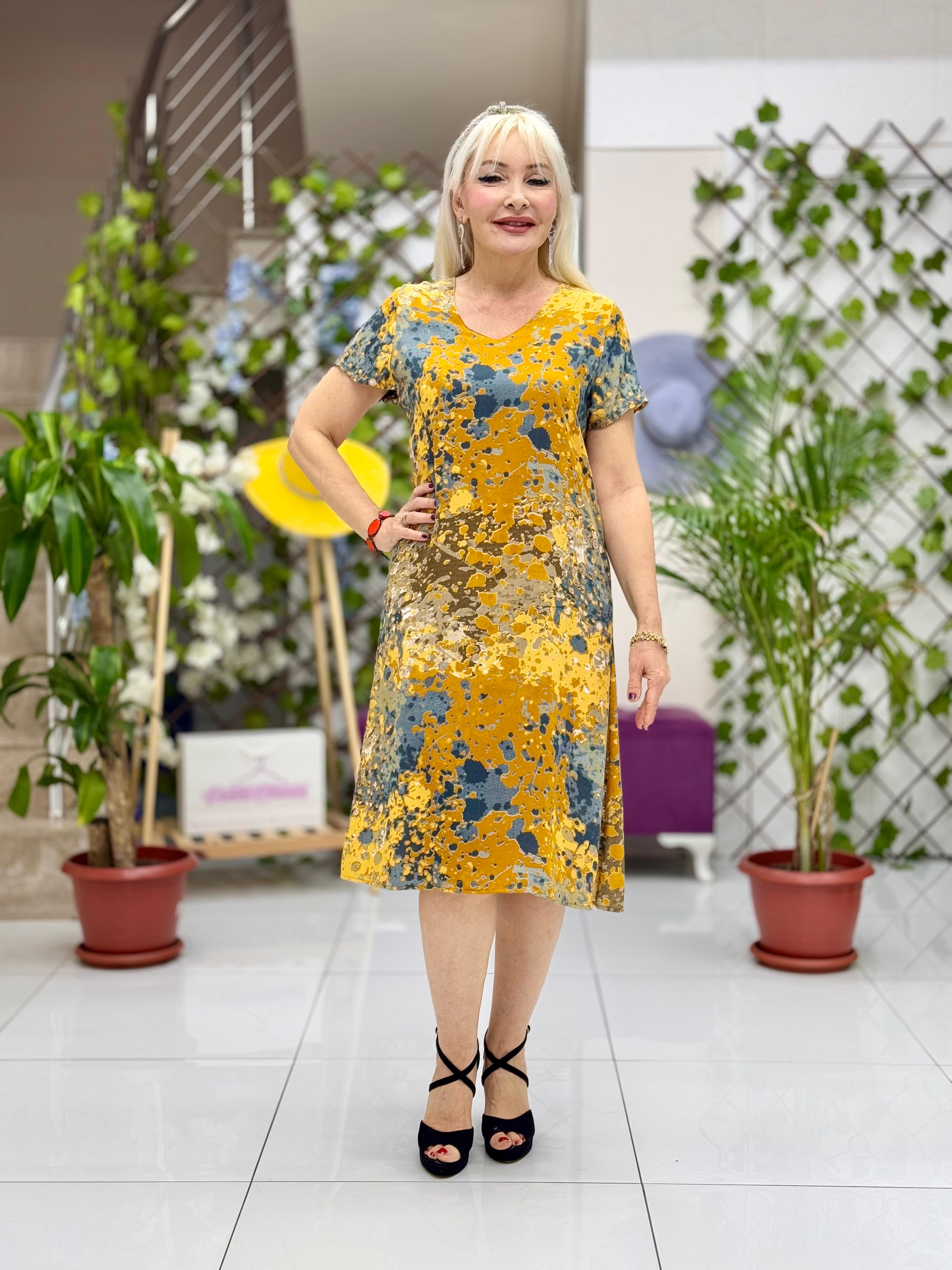 DM70030 Demet Viskon Elbise