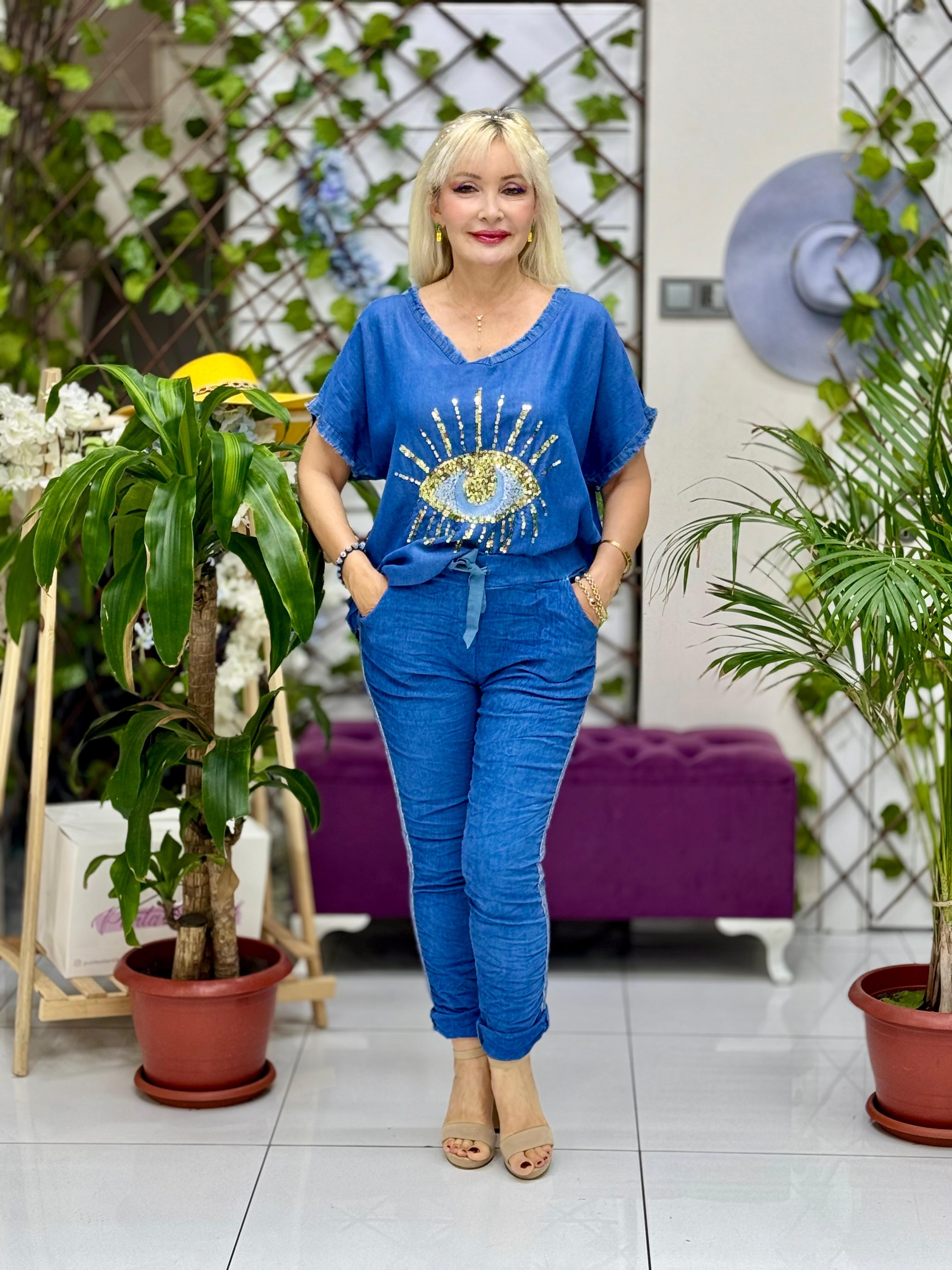 N6840 Blusa Seda Italiana Negro