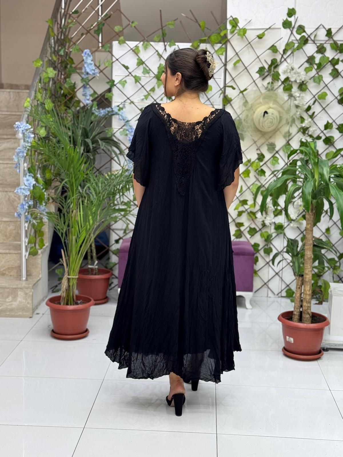 M1420 Vestido Hürrem Negro