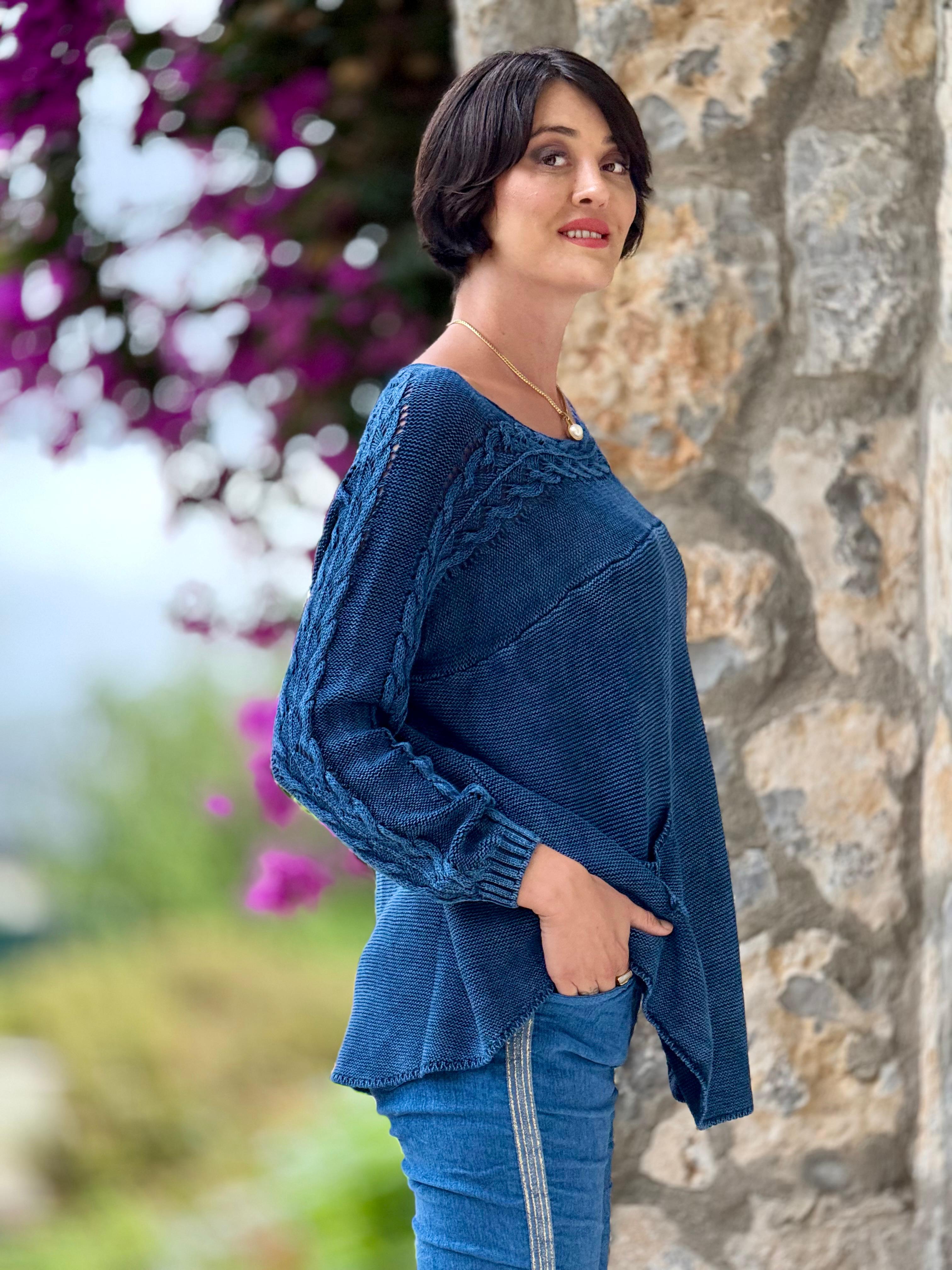 Sc2403 Jersey Punto Lavable Azul Marino