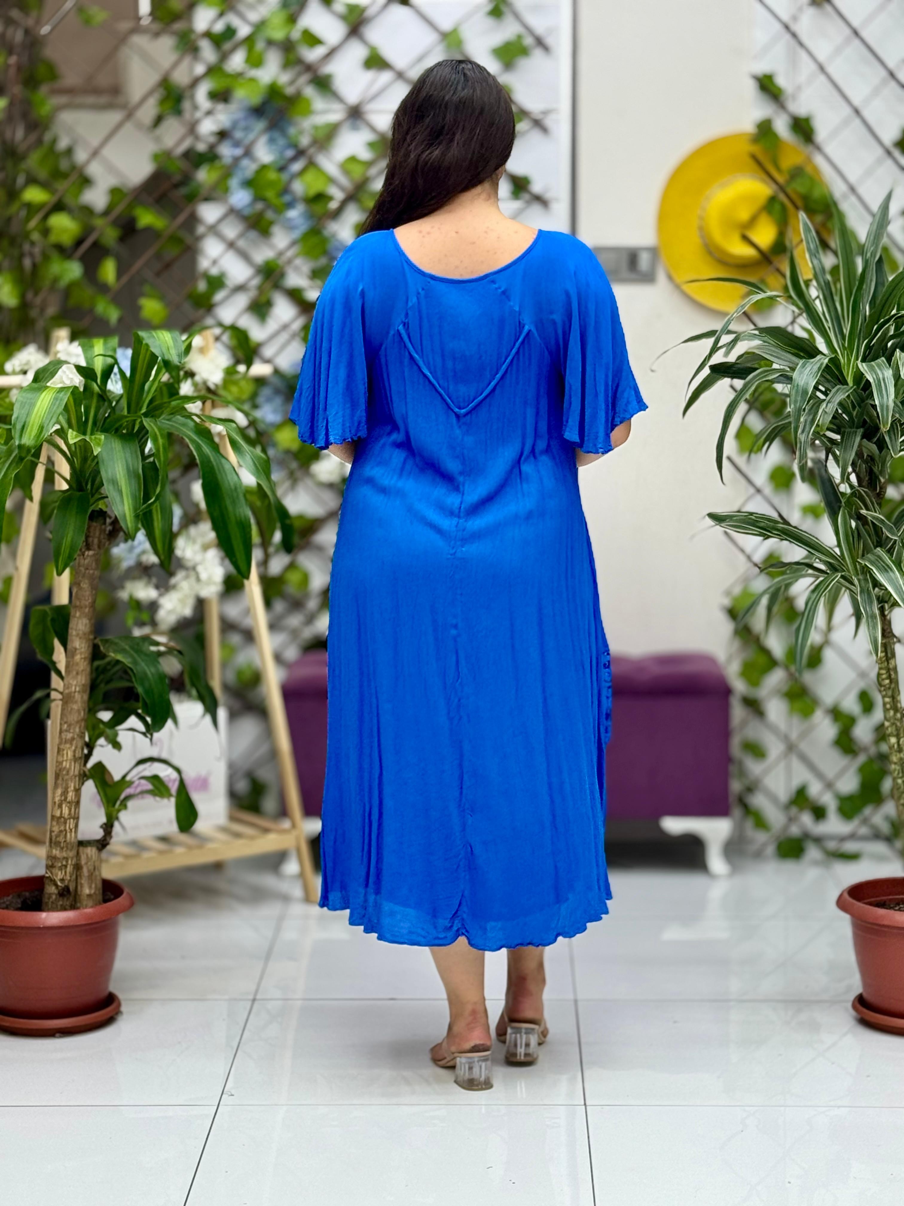 VL5510 Marselina Vual Elbise Saks