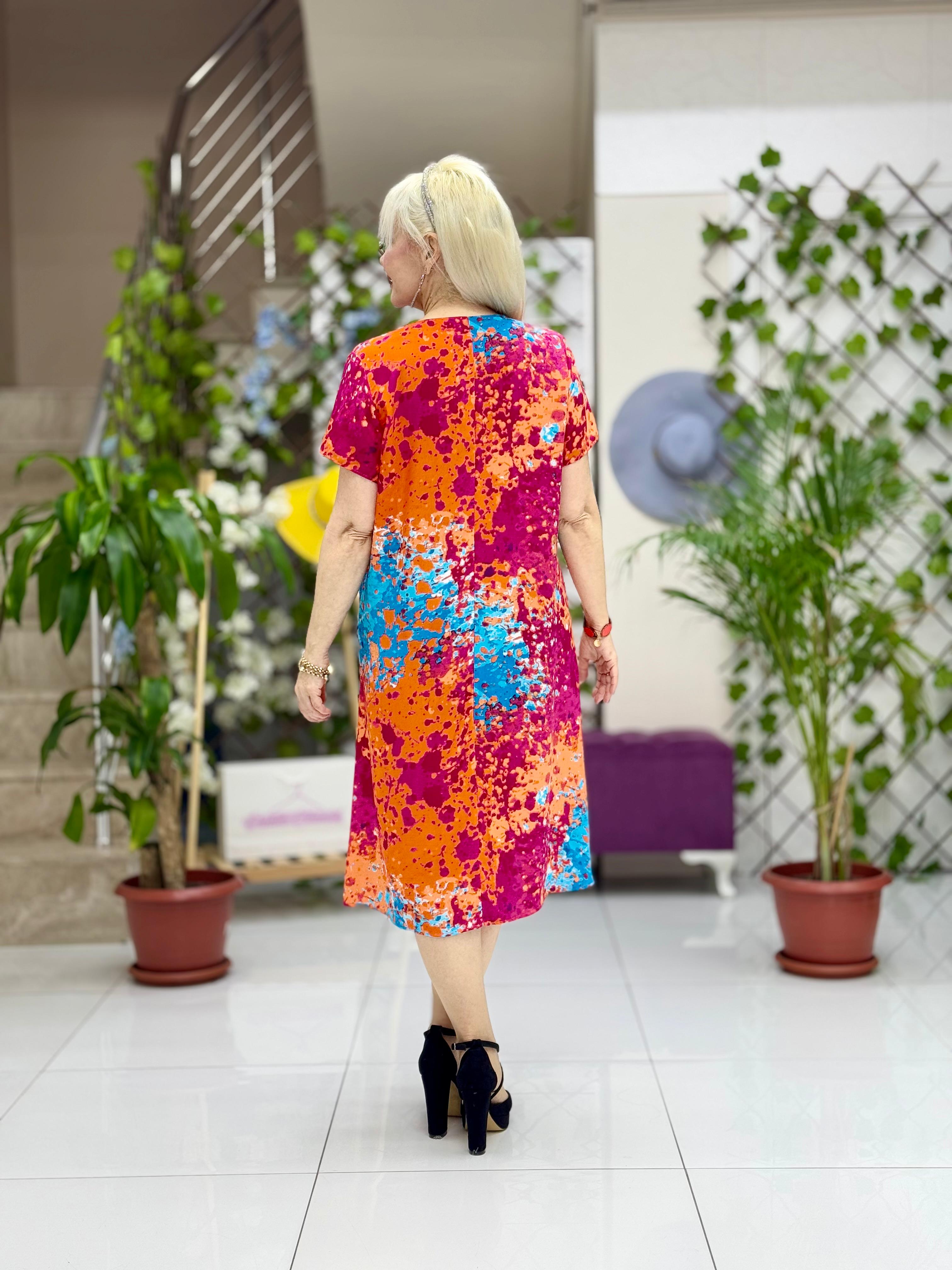 DM70025 Demet Viskon Elbise