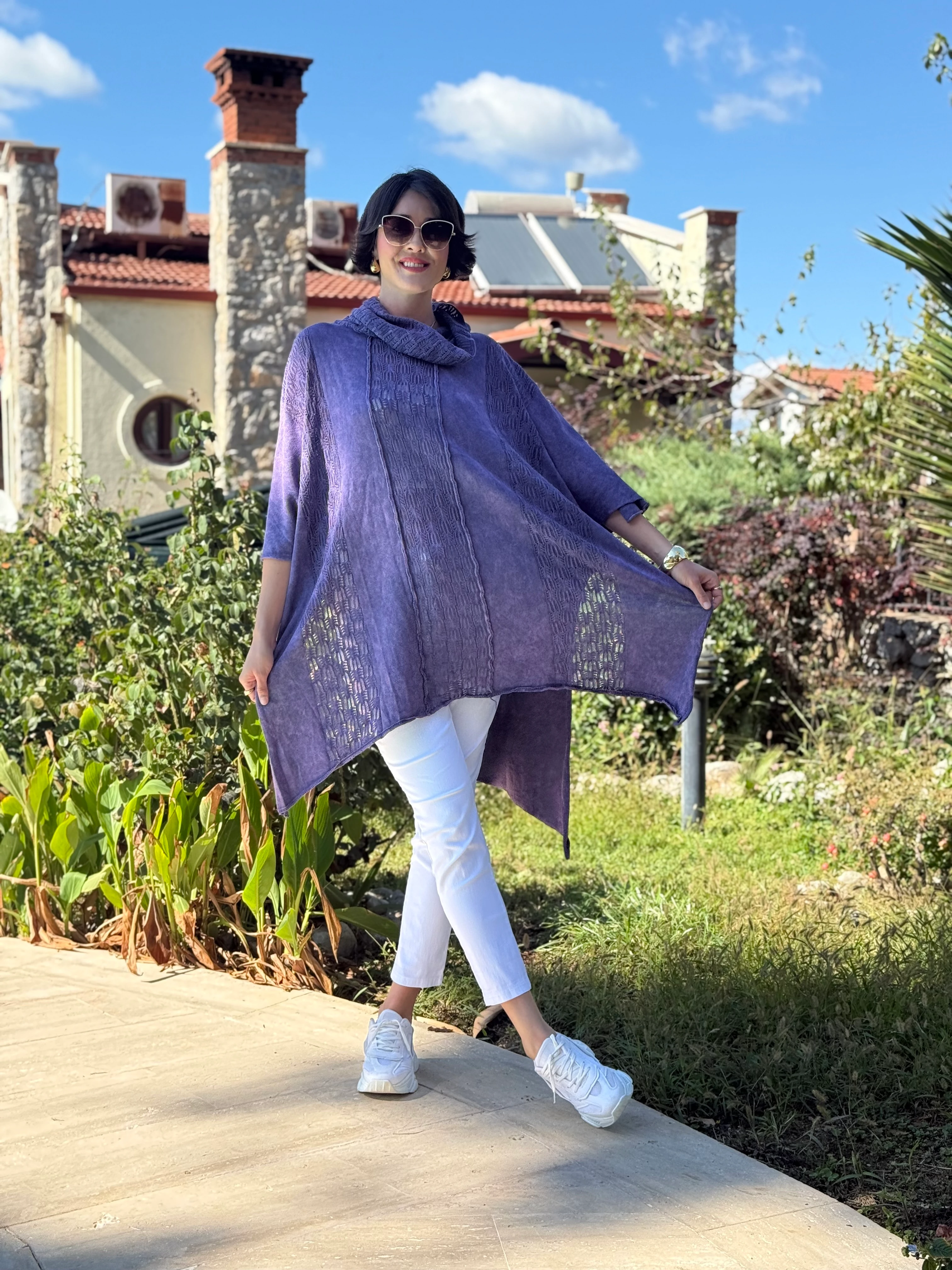 Sc2403 Jersey De Punto Lavado Marrón