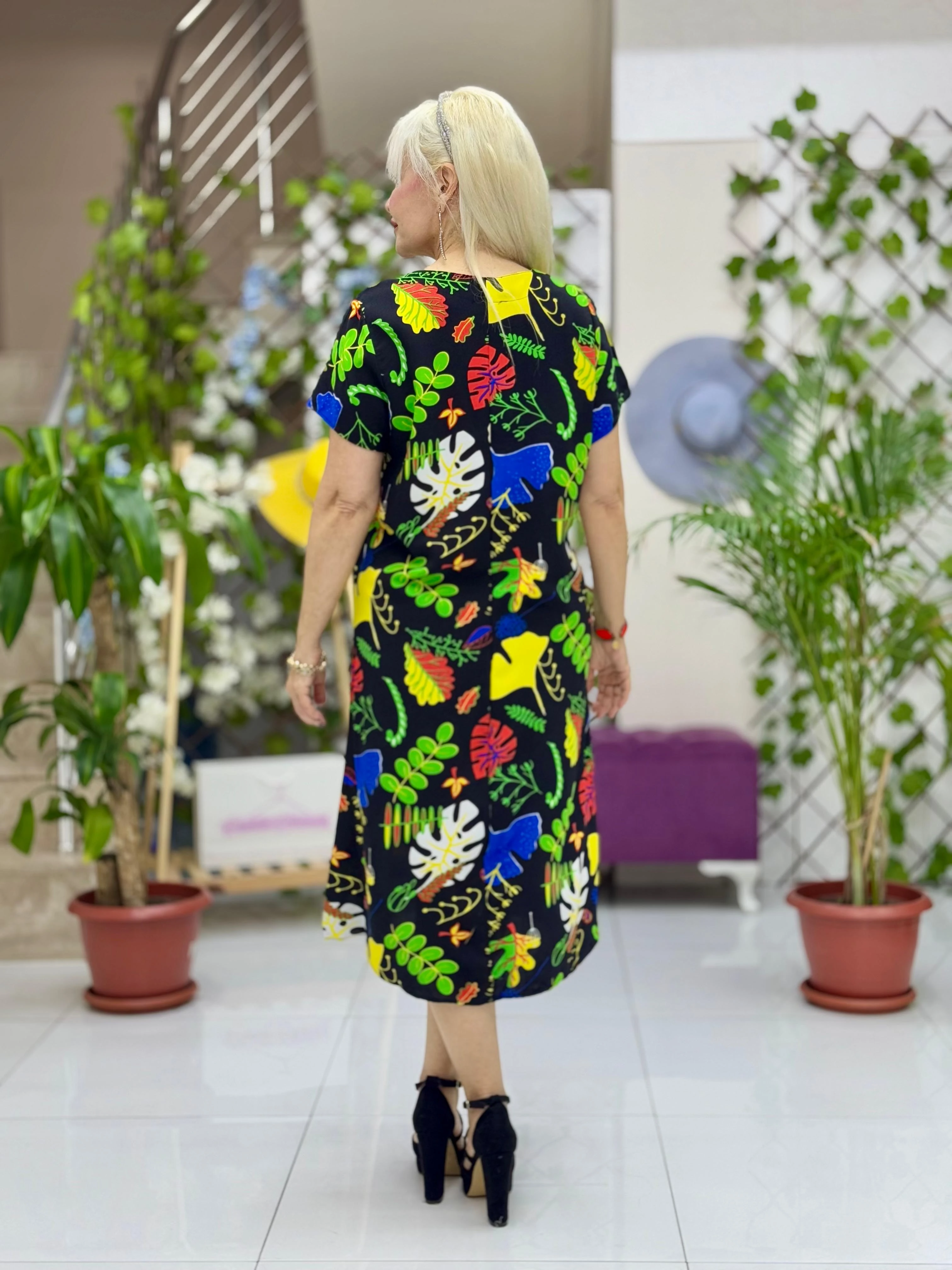 DM70022 Demet Viskon Elbise