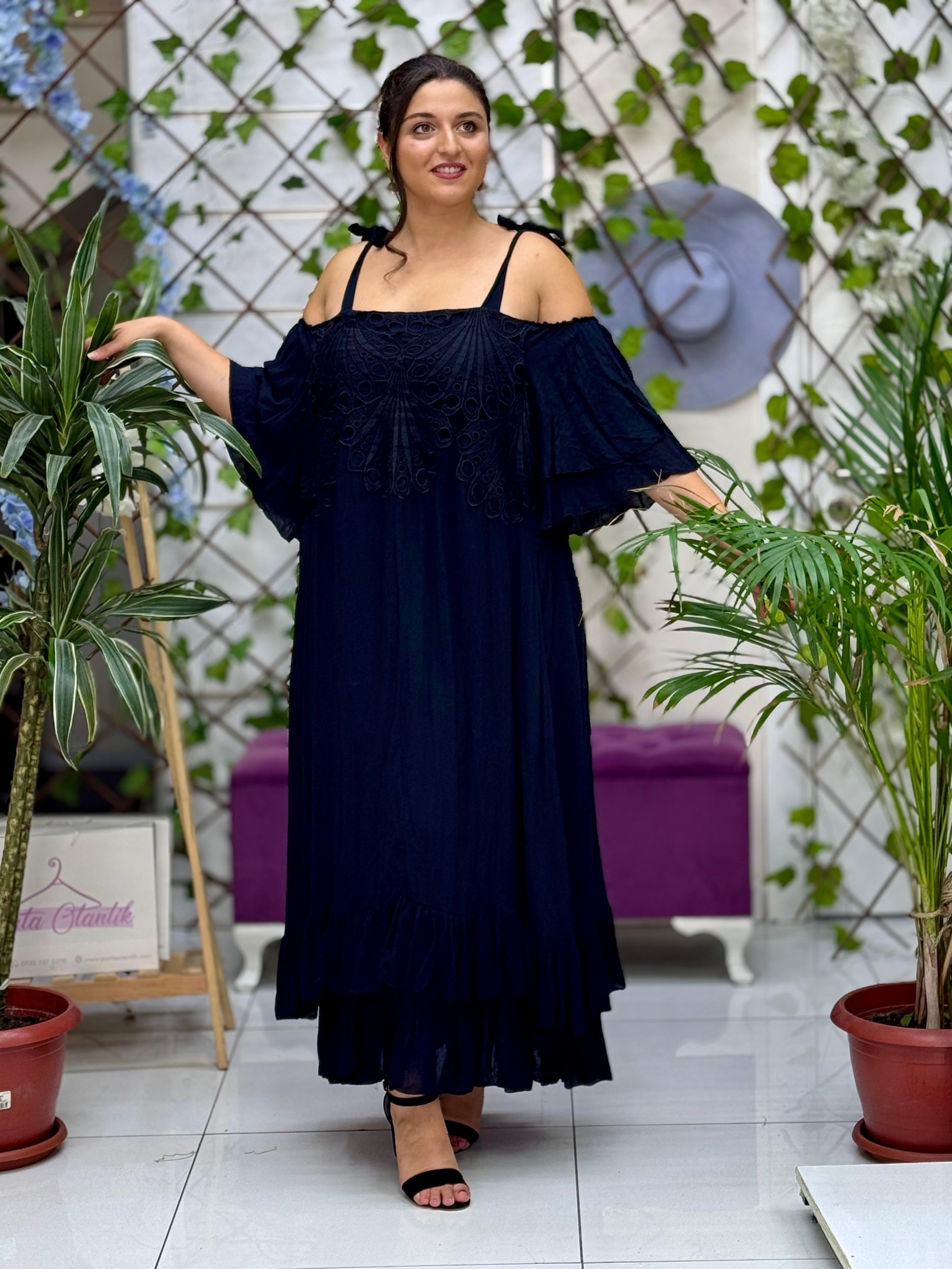 M1046 Vestido Voile Sin Mangas Turquesa