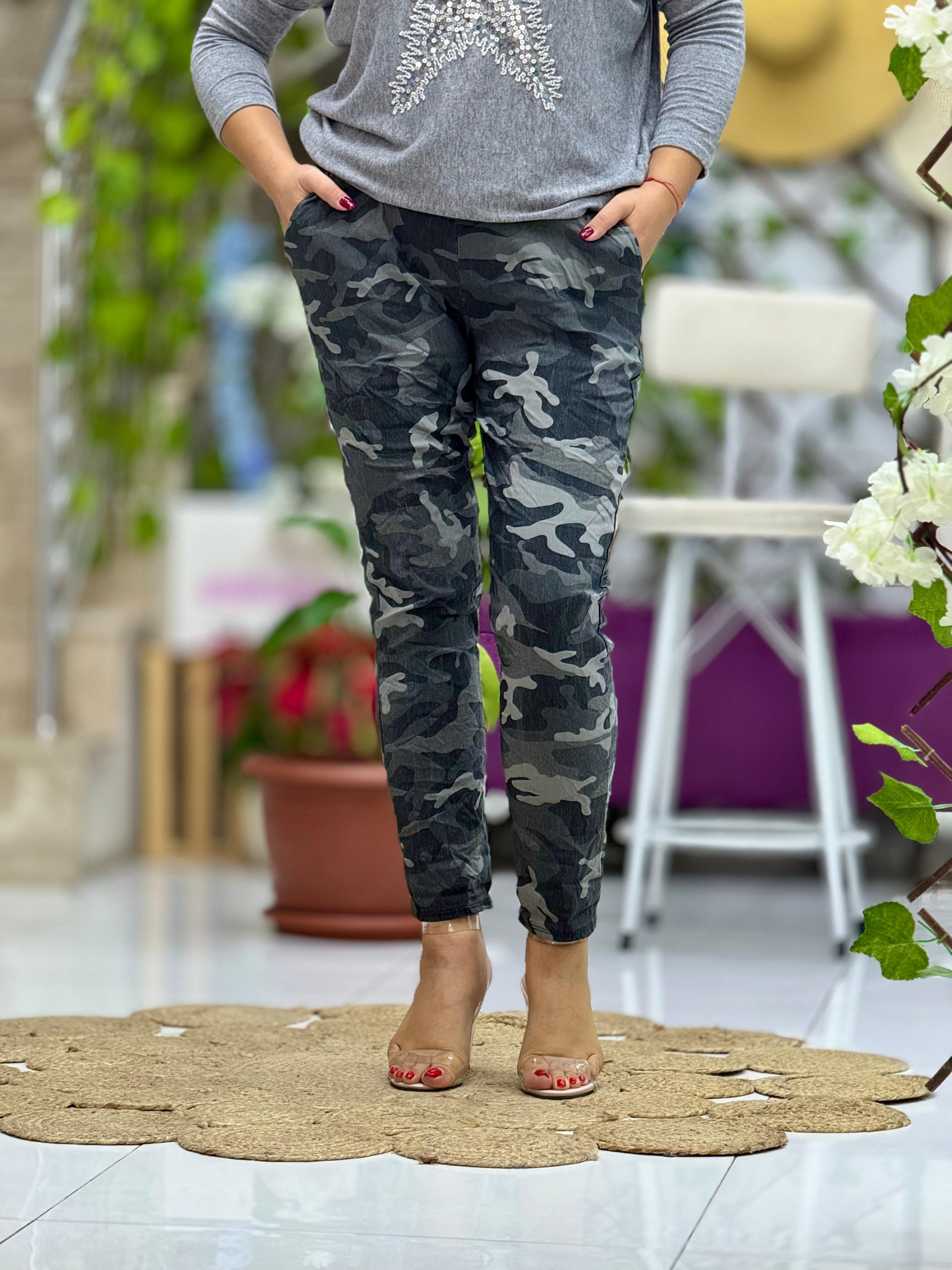 10405 Pantalón Camuflaje Italiano Caqui