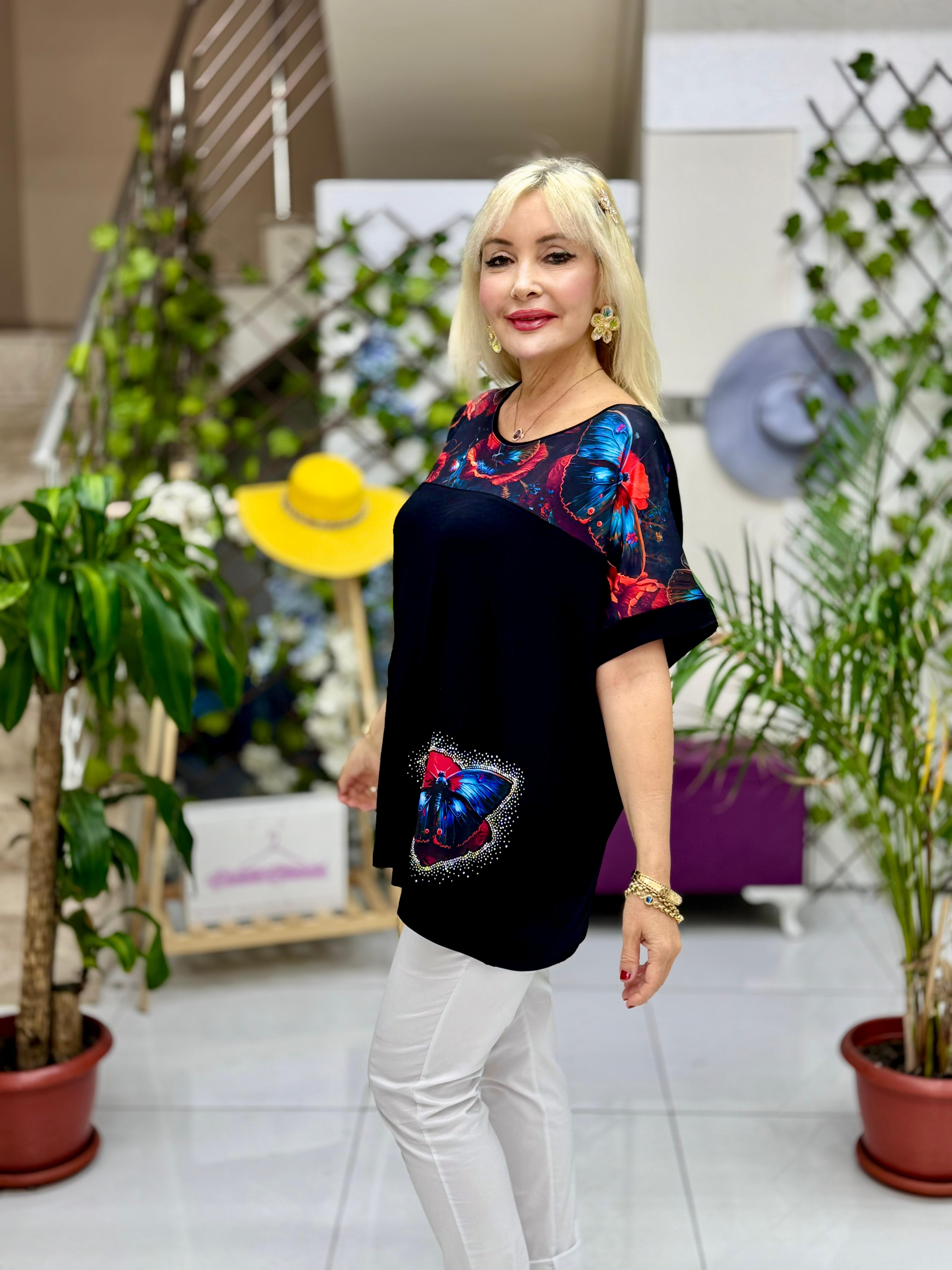 MS52320 Turlu Viskon Bluz