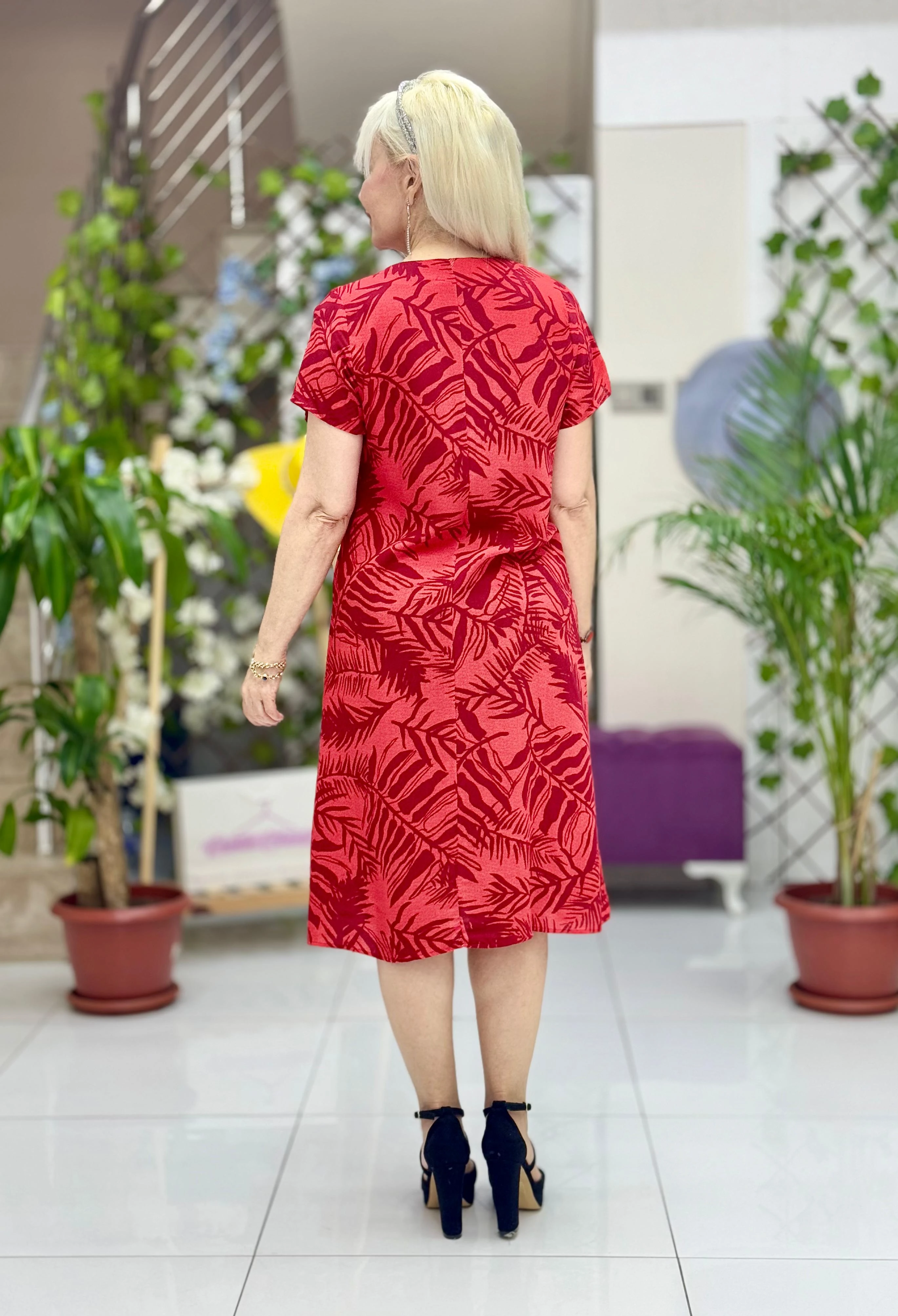 DM70041 Demet Viskon Elbise