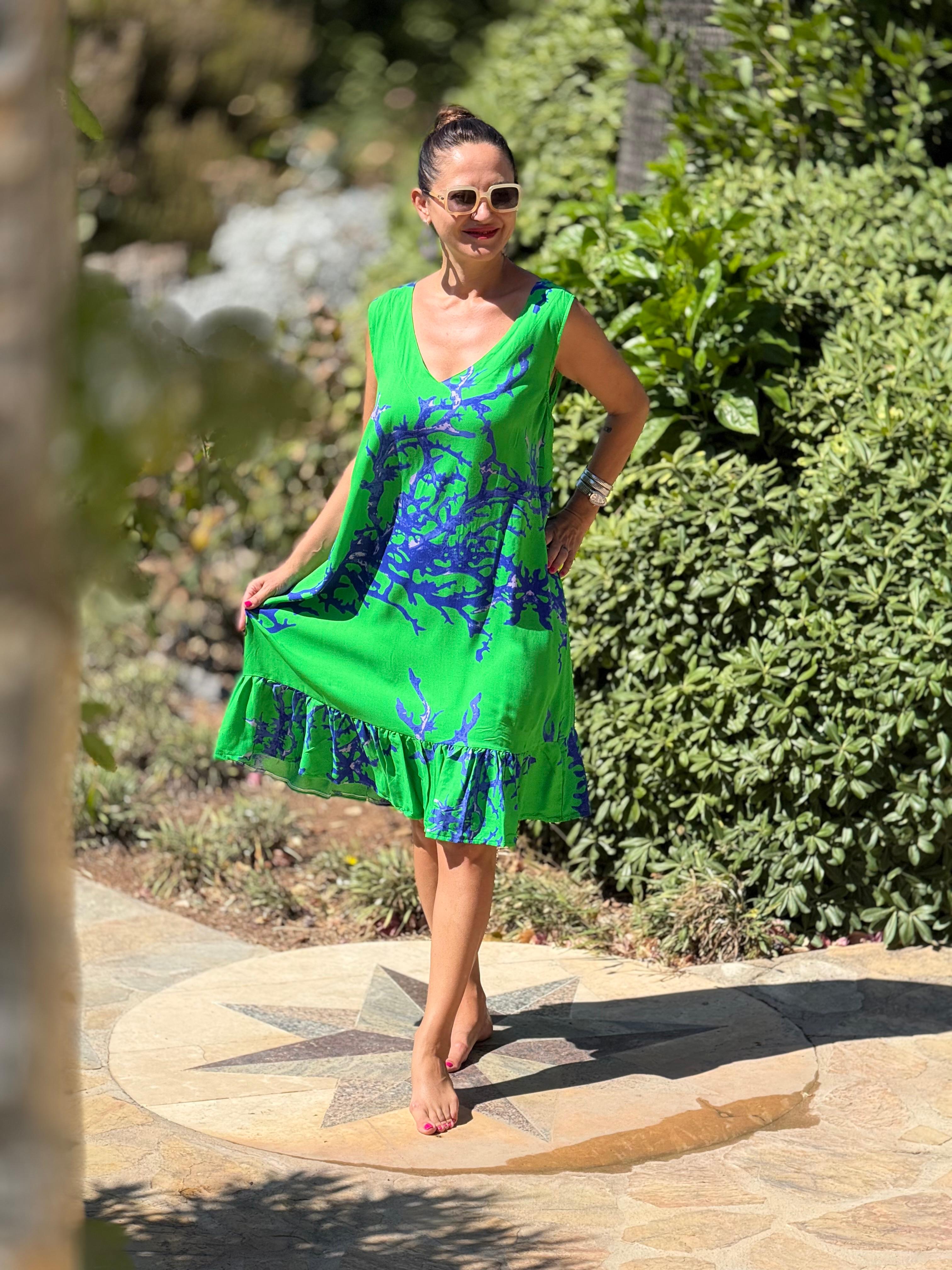 MLN16103 Viskon Alanya Elbise