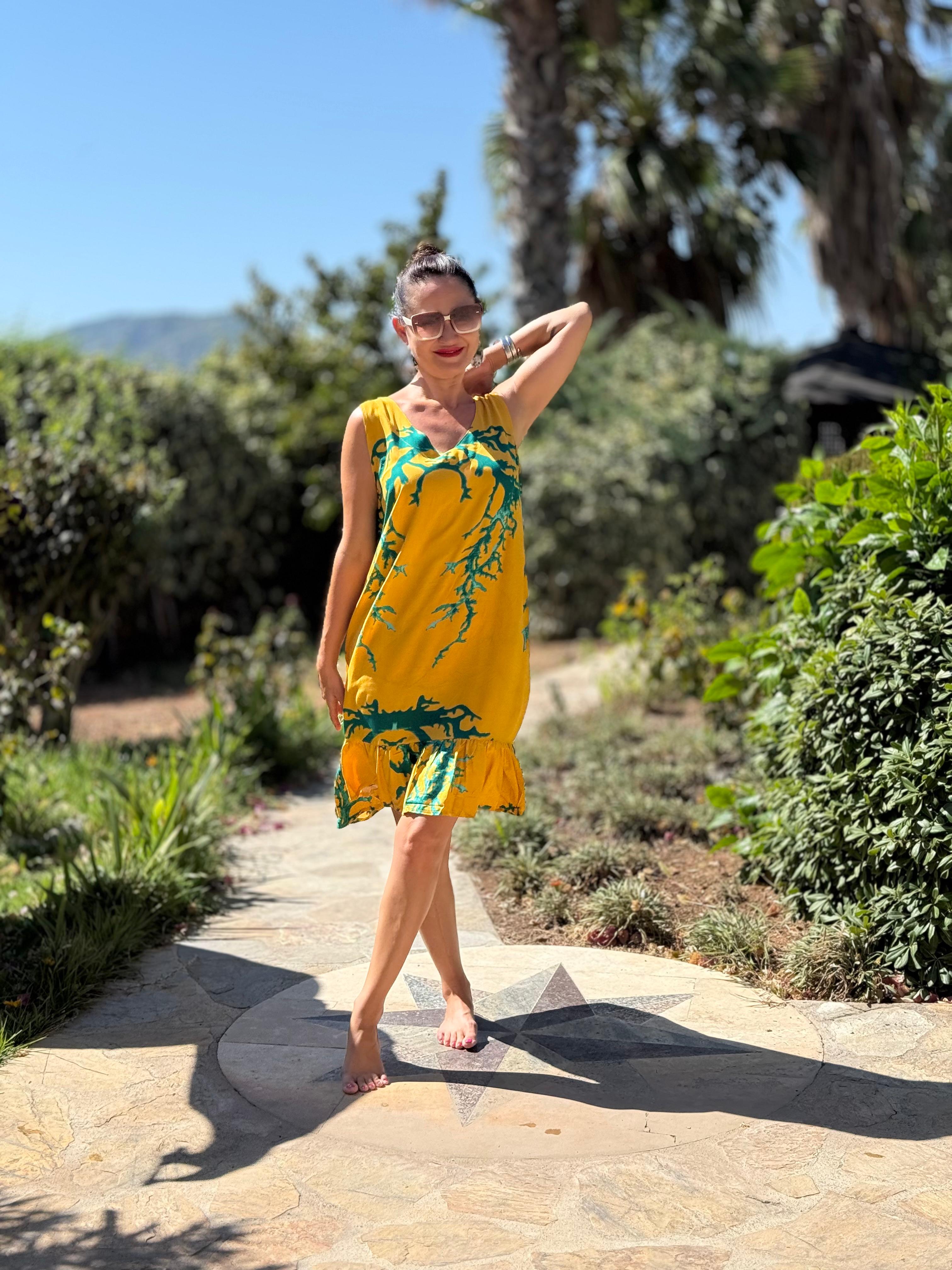 MLN16105 Viskon Alanya Elbise