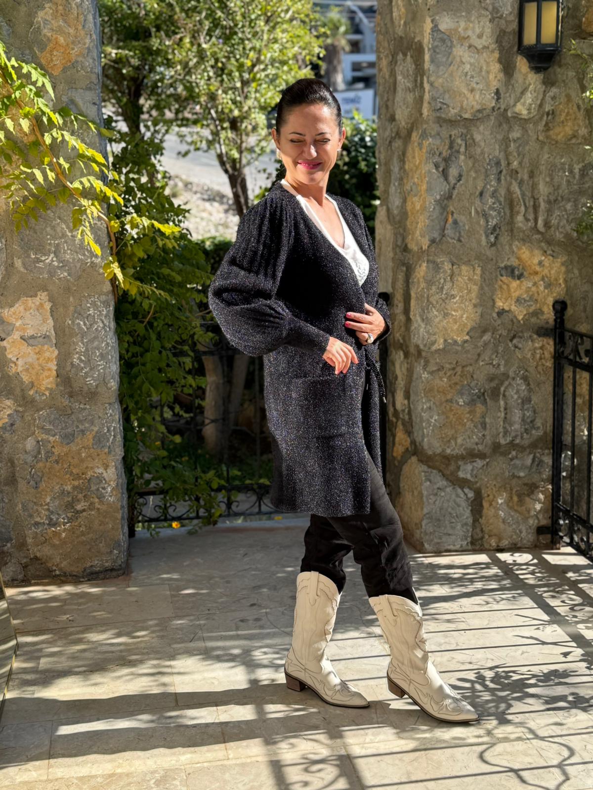 Sc2403 Jersey De Punto Lavado Marrón