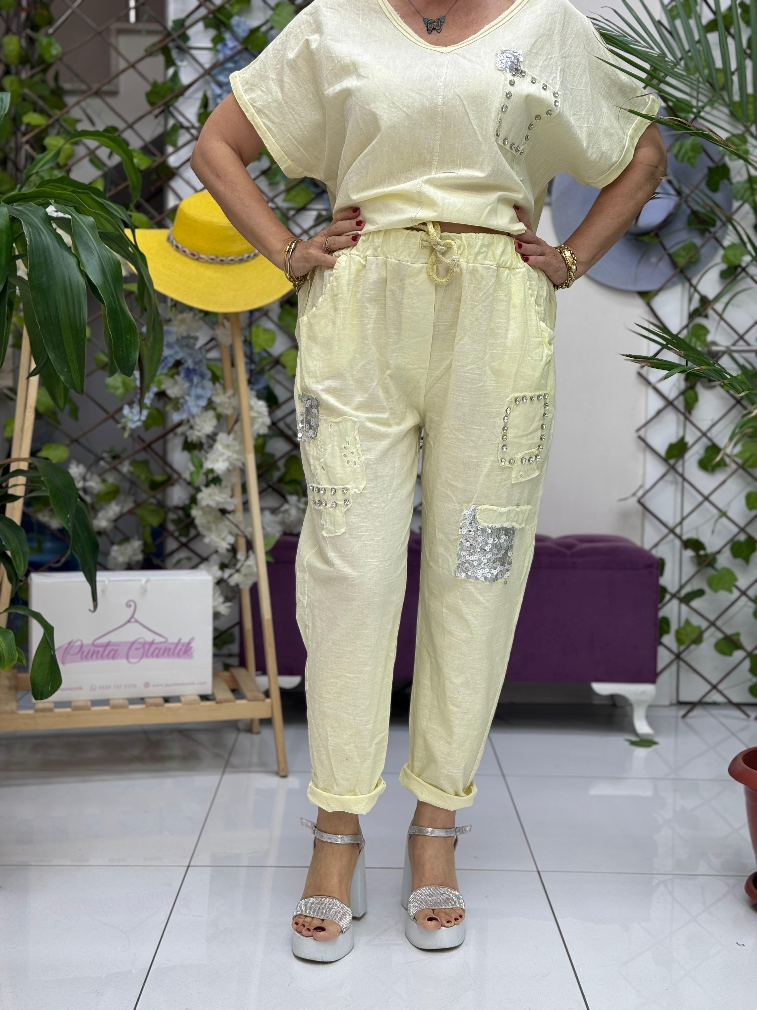 N10661 Traje Italiano Lino Ciruela