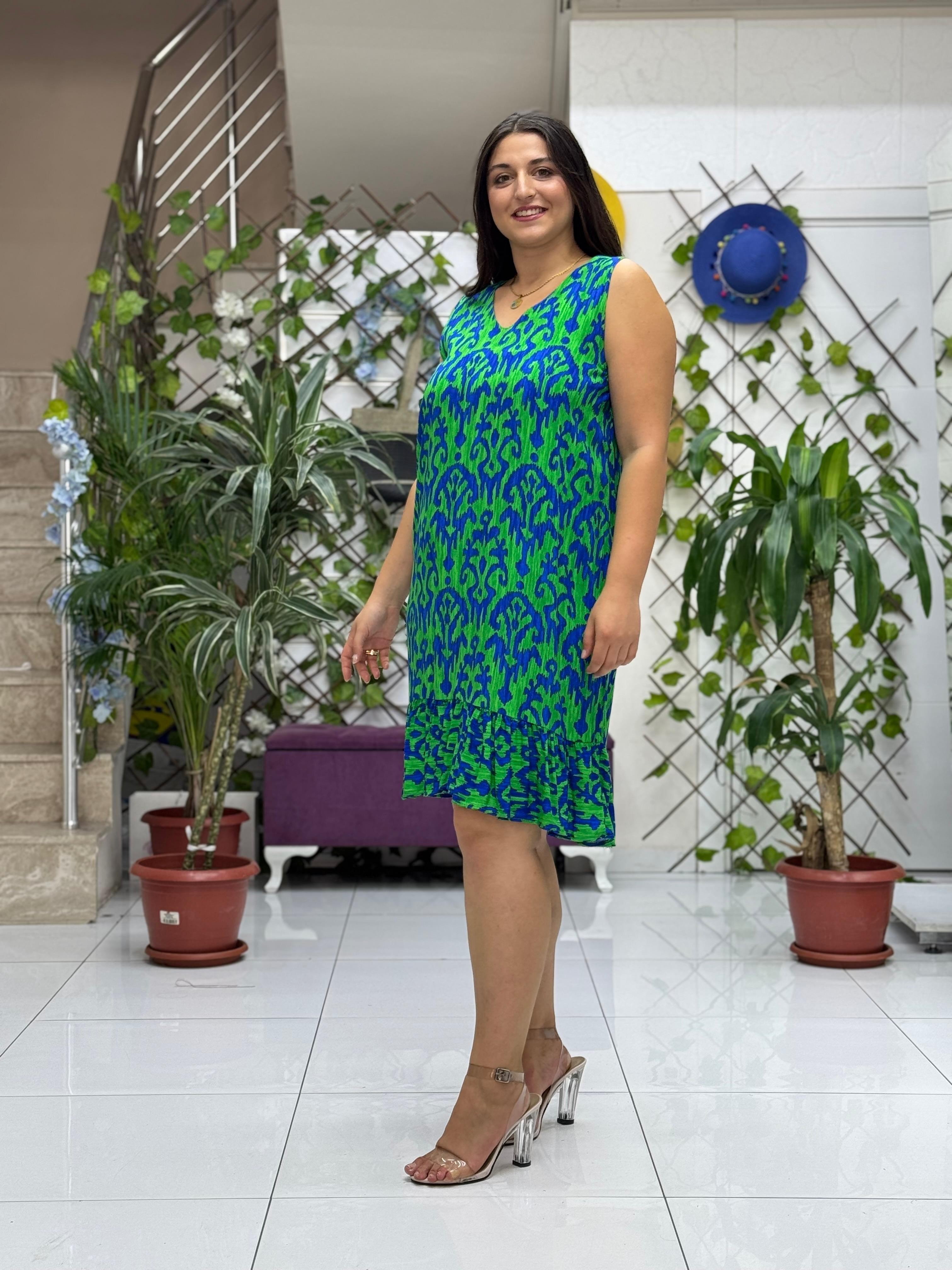 ALN16067 Viskon Alanya Elbise