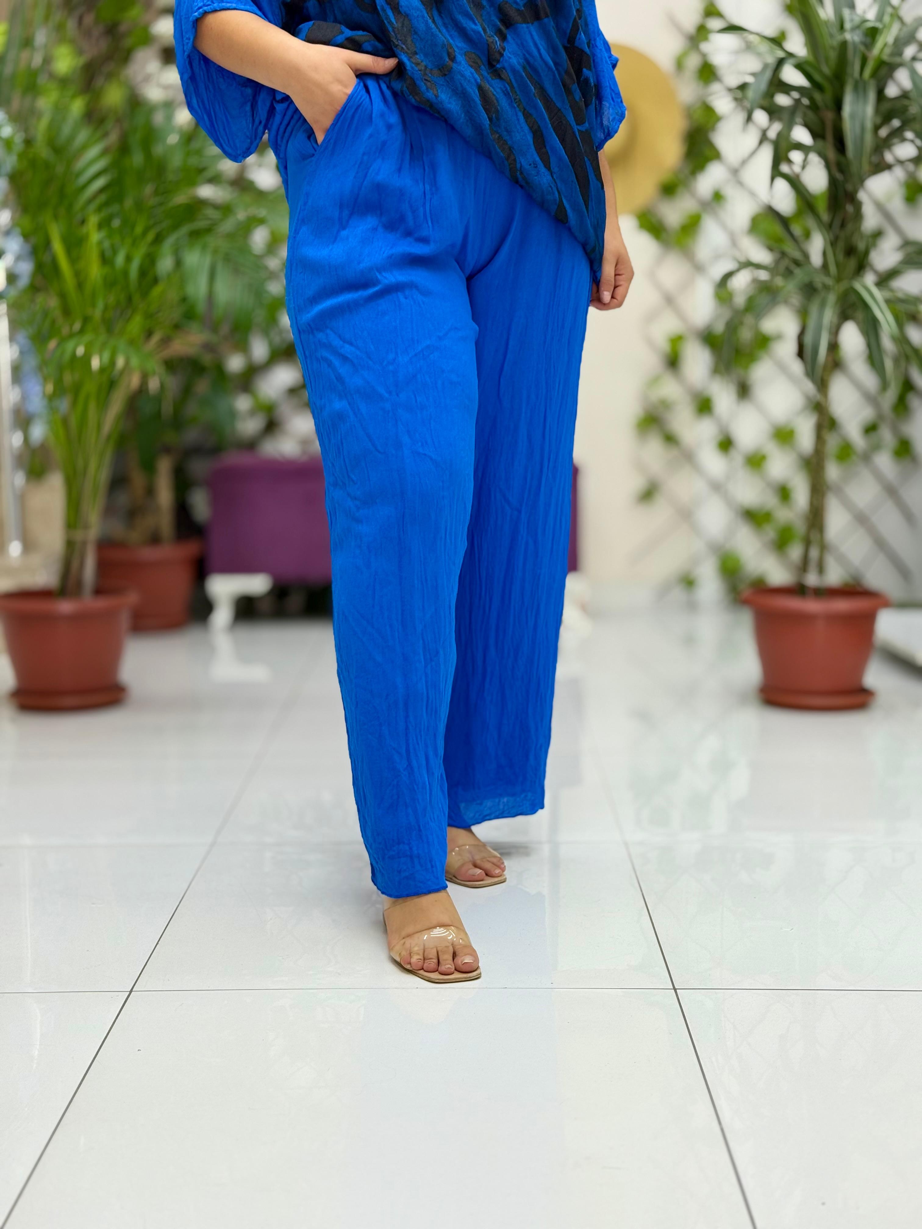 VL3015 Yüksek Bel Basic Vual Pantolon Saks