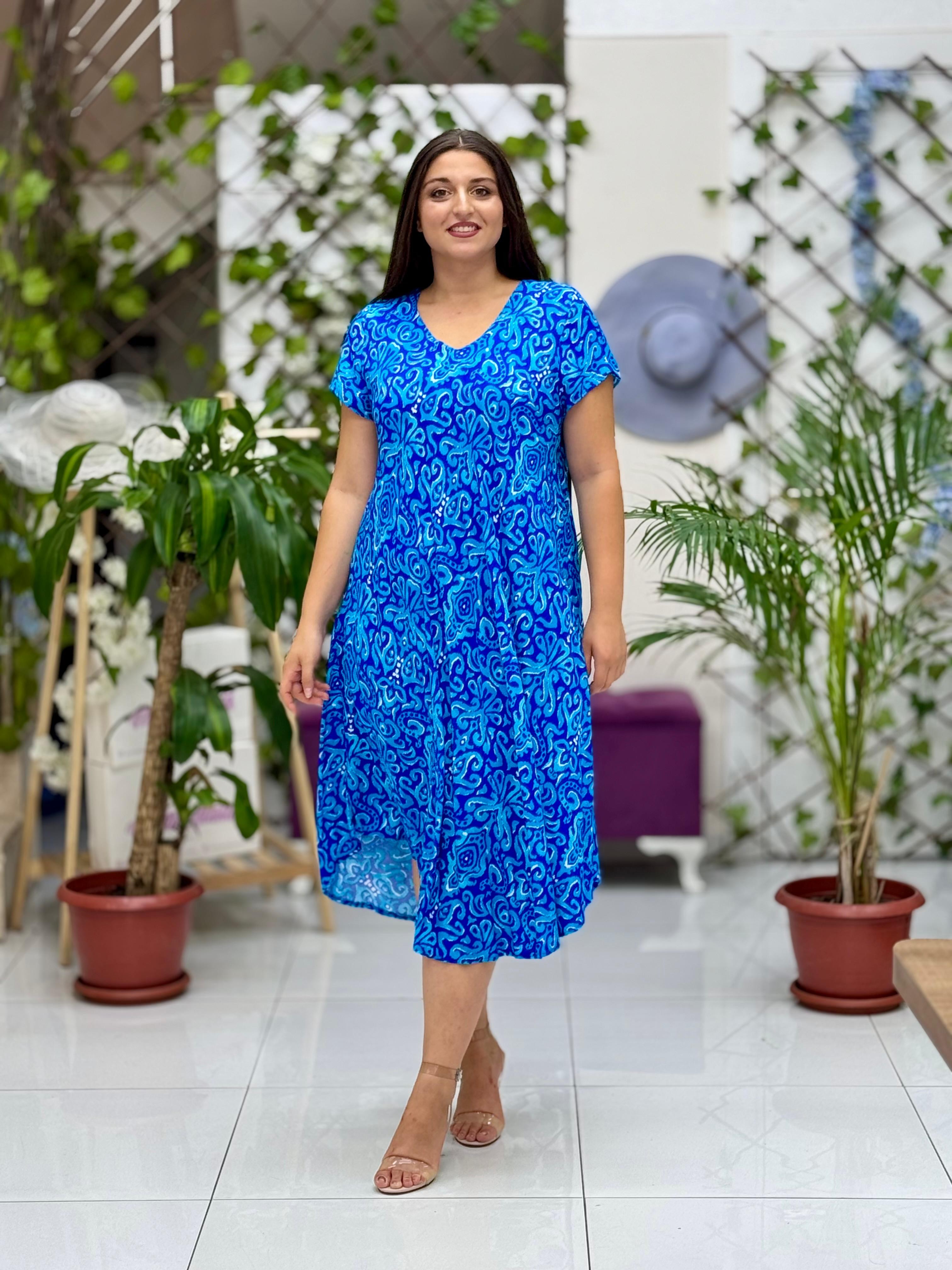 FRD17167 Viskon Feride Elbise
