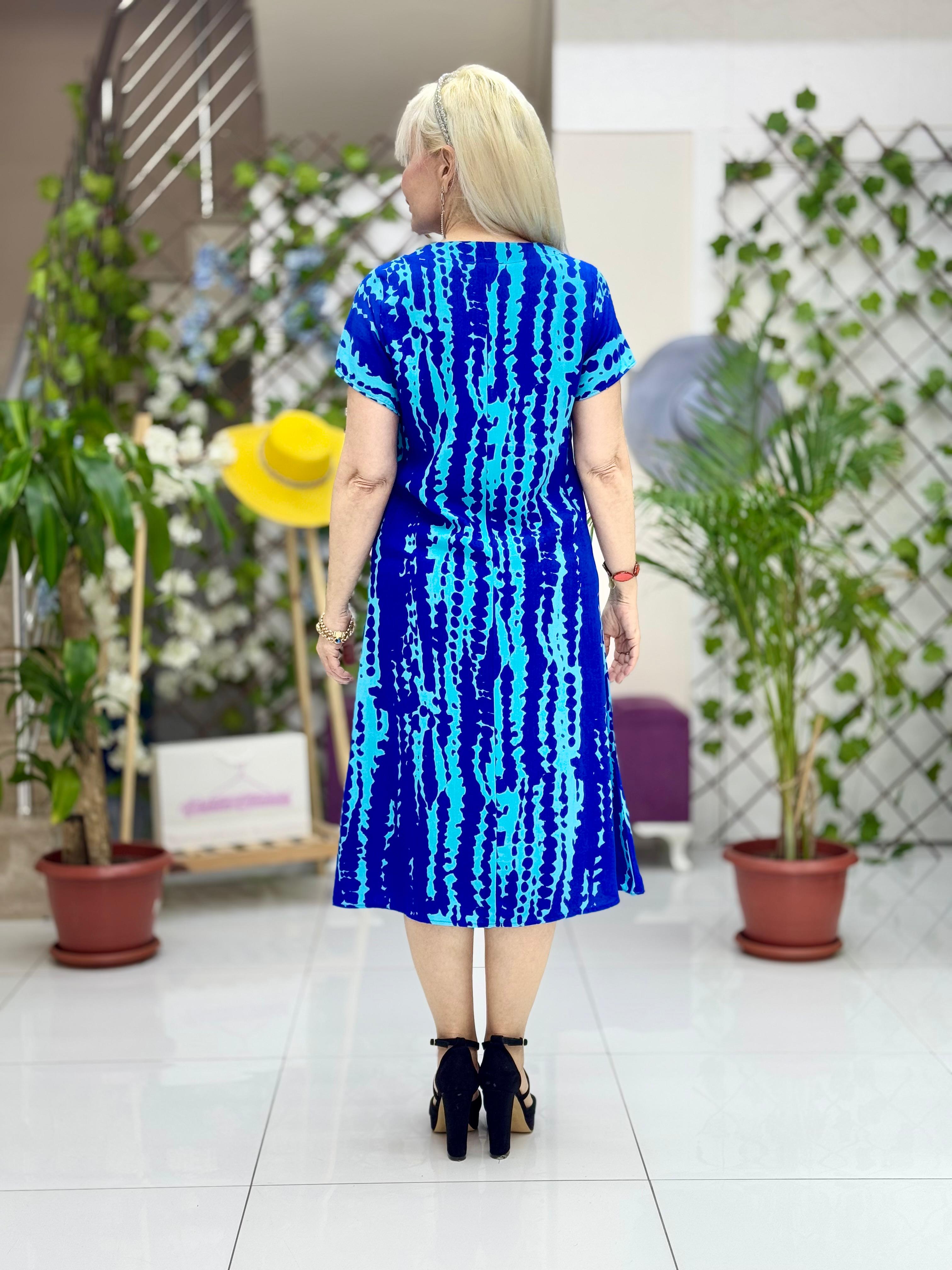 DM70032 Demet Viskon Elbise