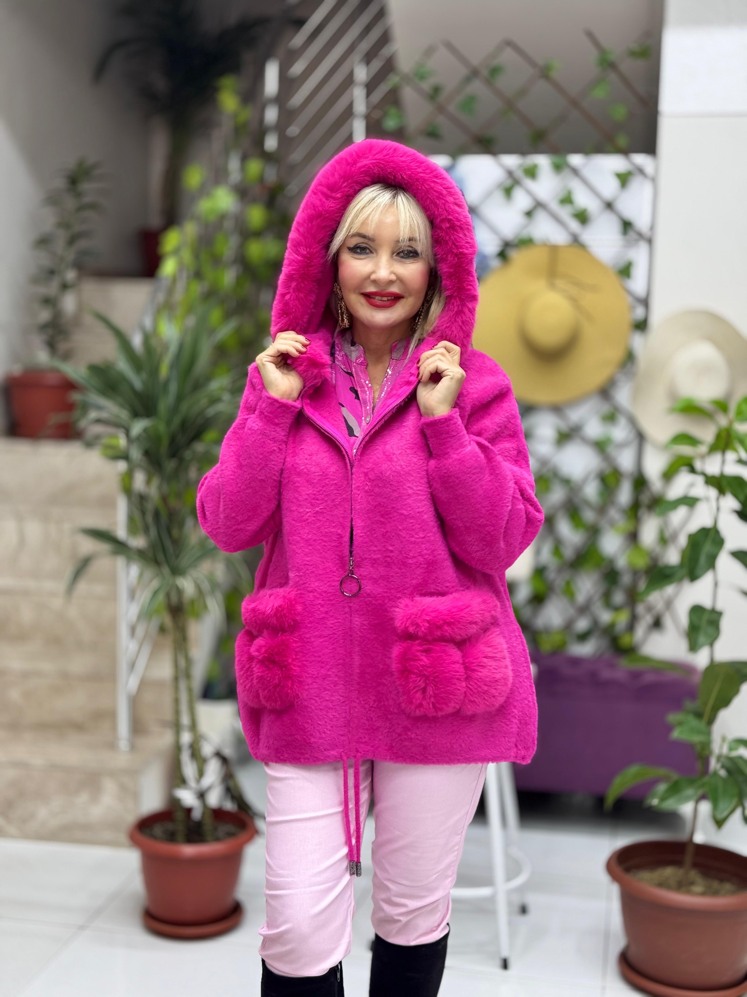 10436 Abrigo de Angora Italiano Amarillo