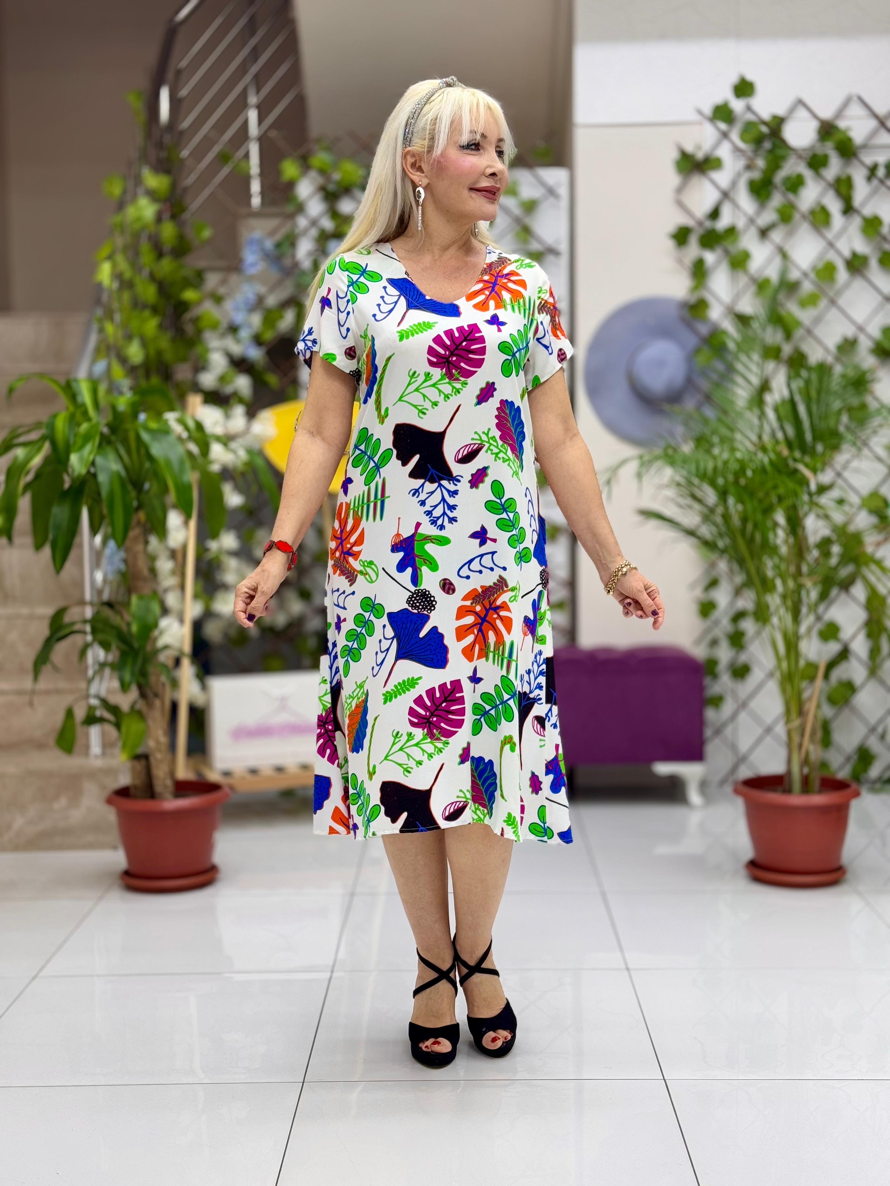 DM70026 Demet Viskon Elbise