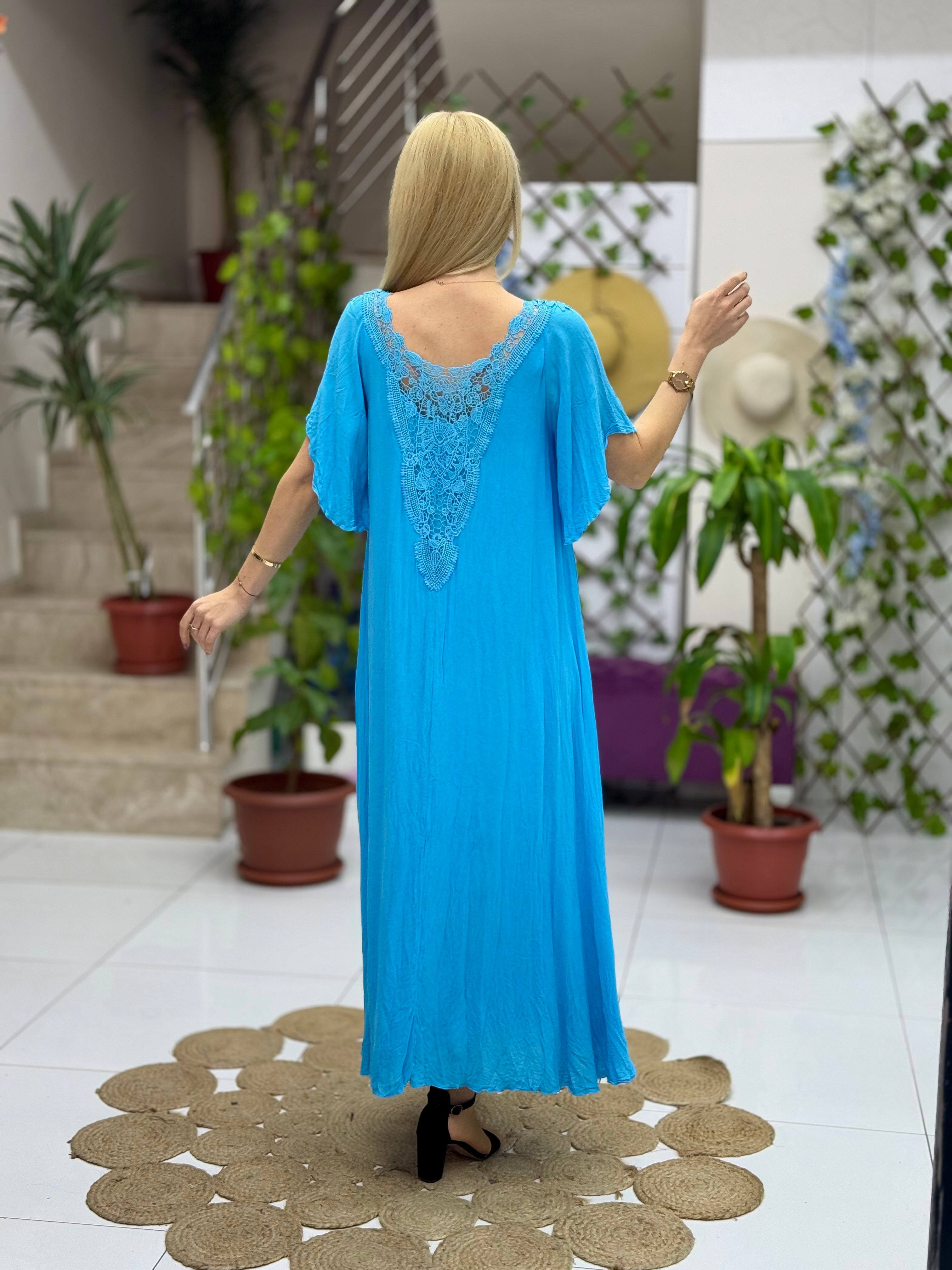 M1420 Vestido Hürrem Turquesa