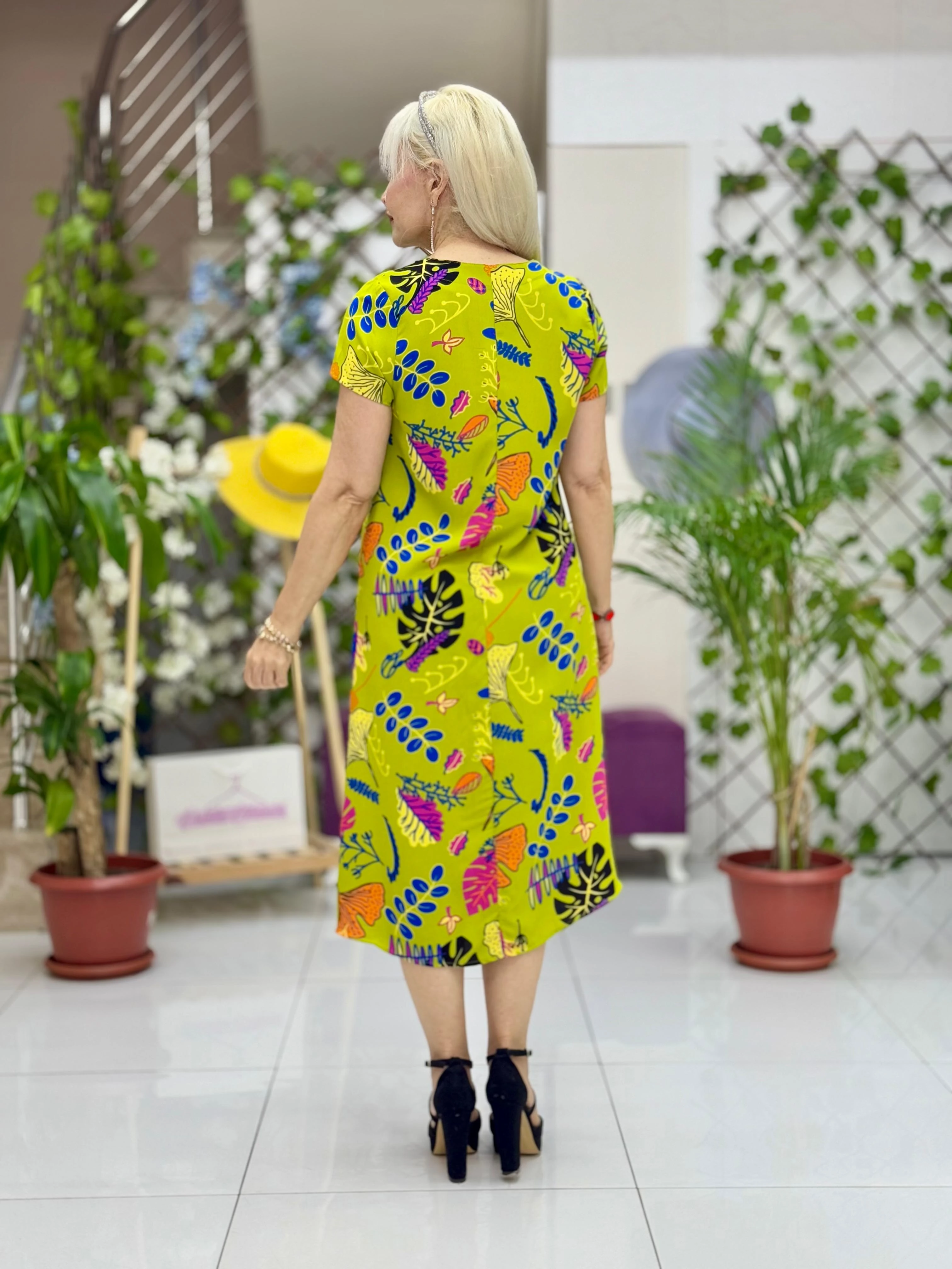 DM70047 Demet Viskon Elbise