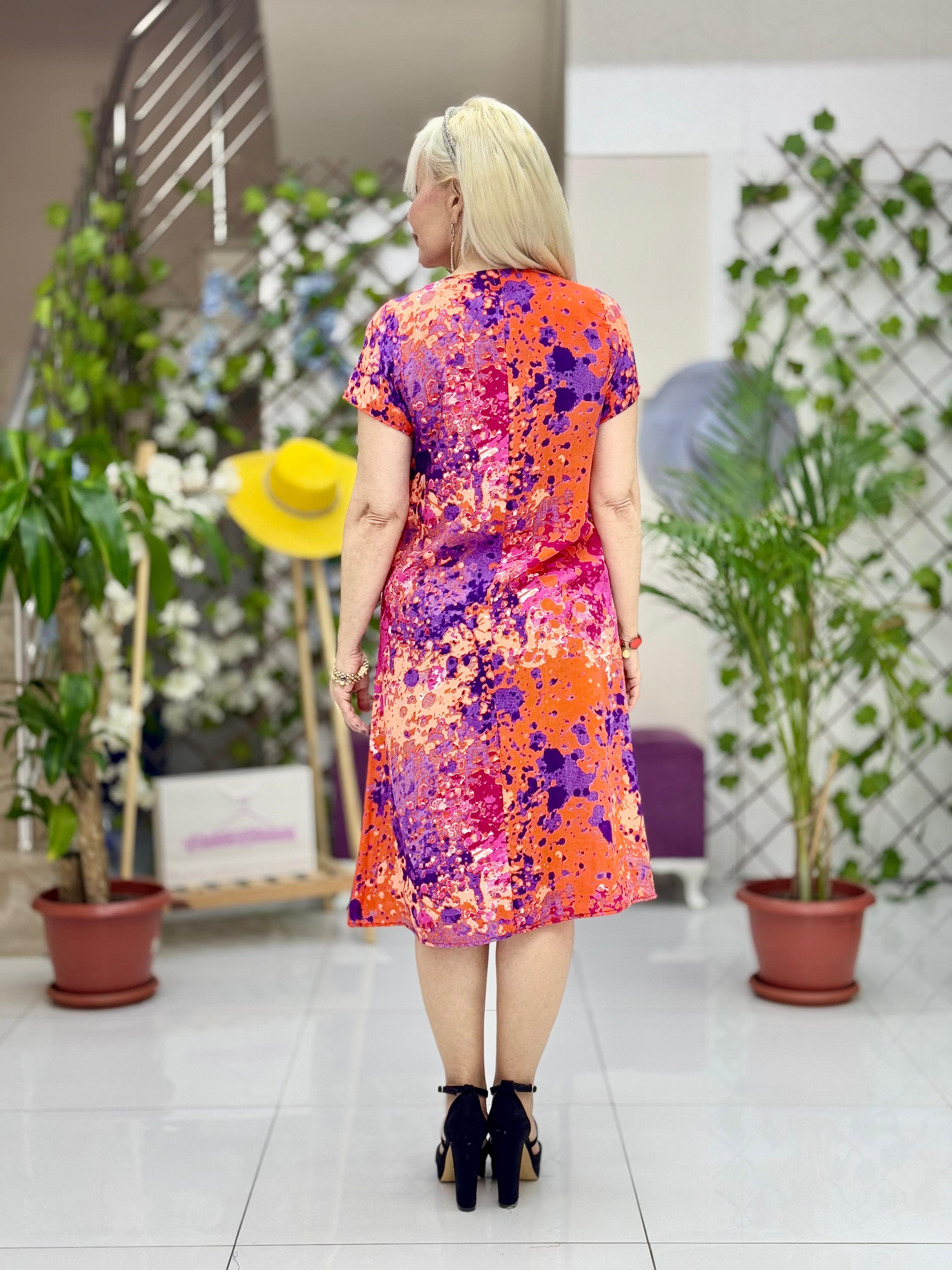 DM70034 Demet Viskon Elbise