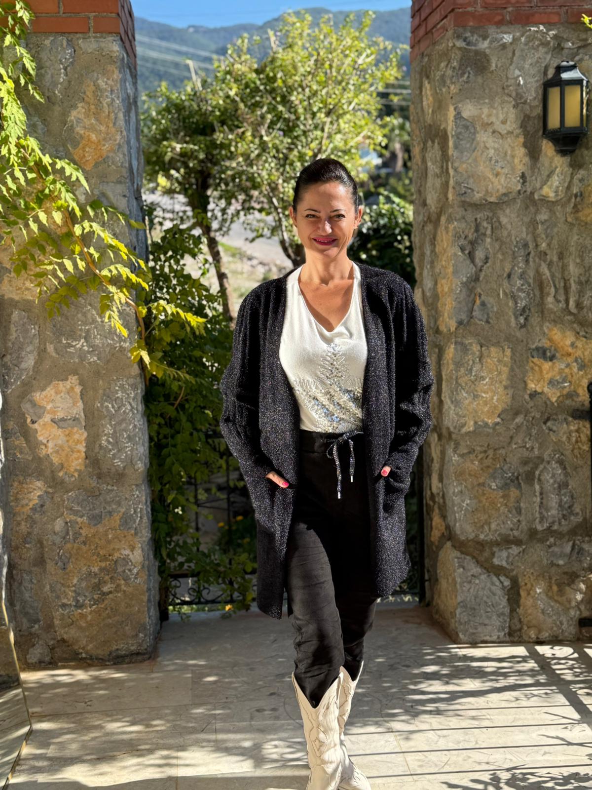 Sc2403 Jersey De Punto Lavado Marrón