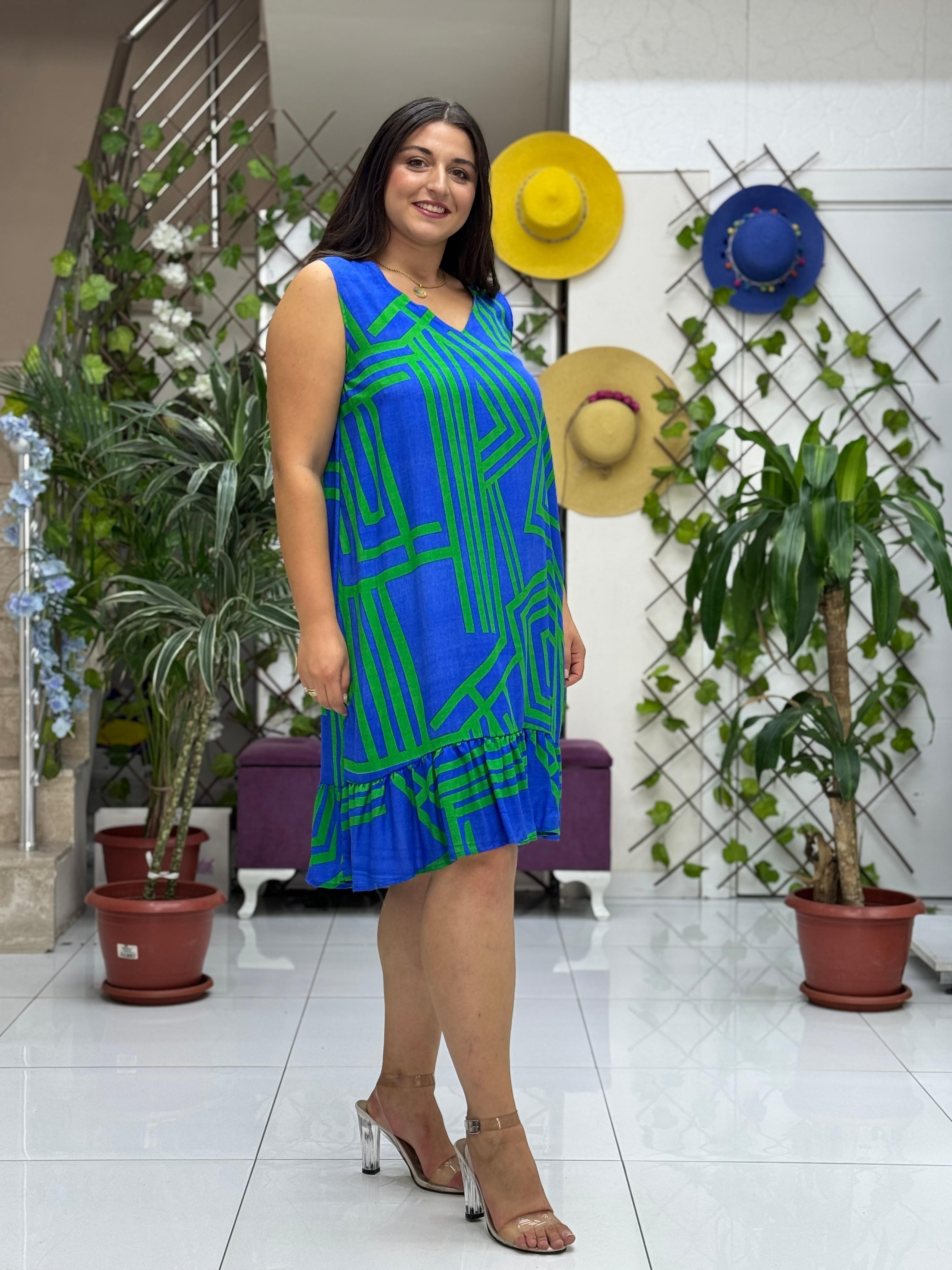 ALN16007 Viskon Alanya Elbise
