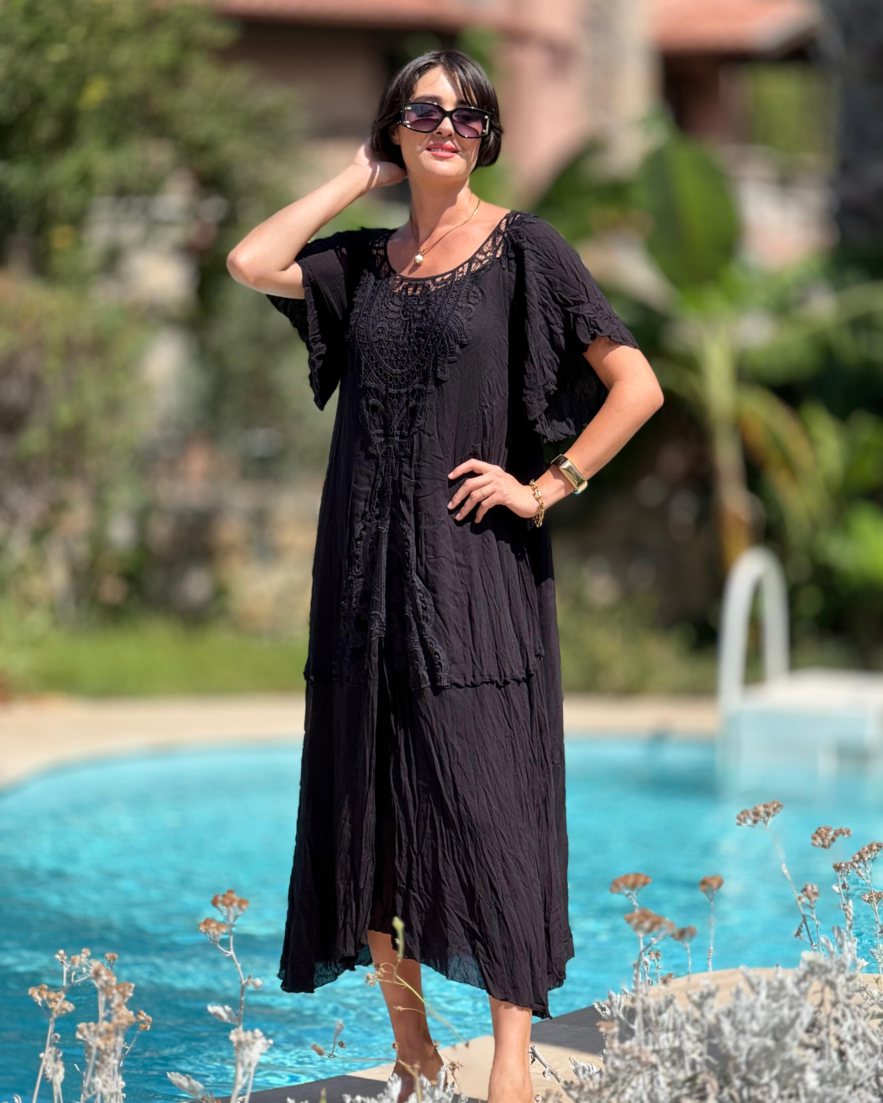 M1420 Vestido Hürrem Negro