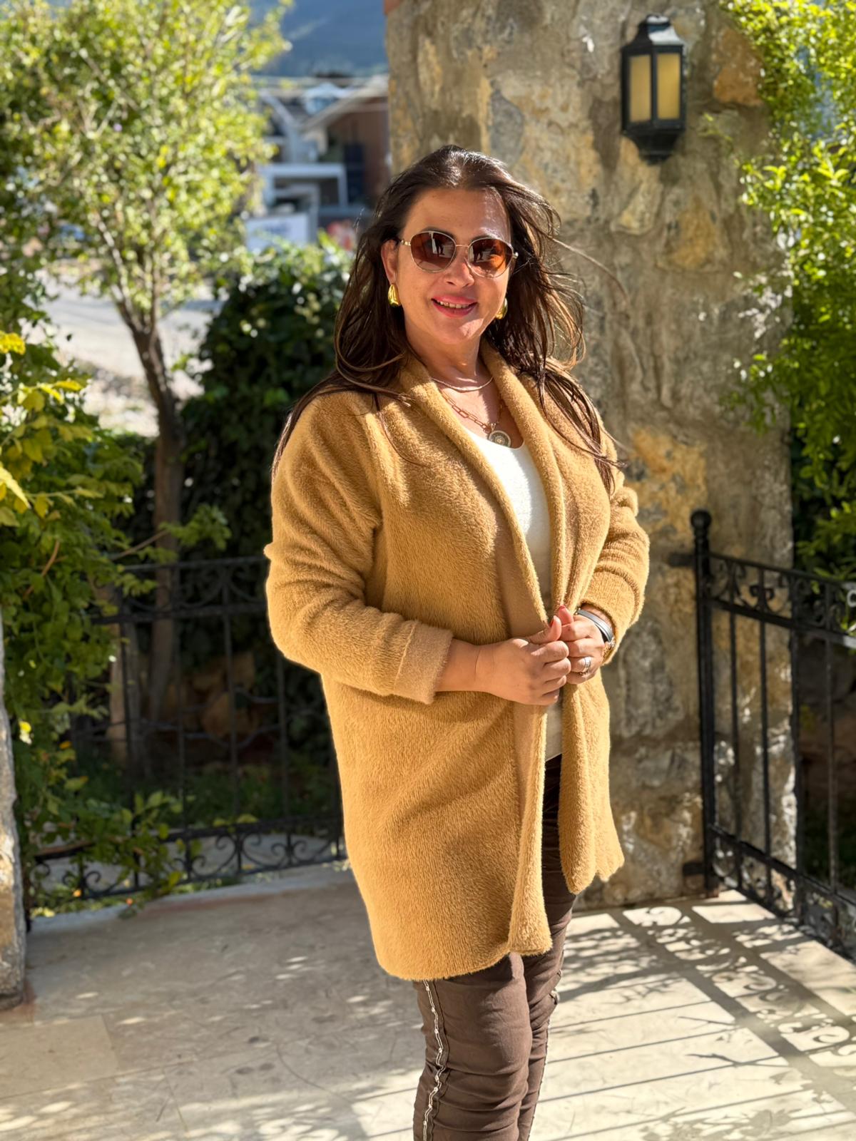 Sc2403 Jersey De Punto Lavado Marrón