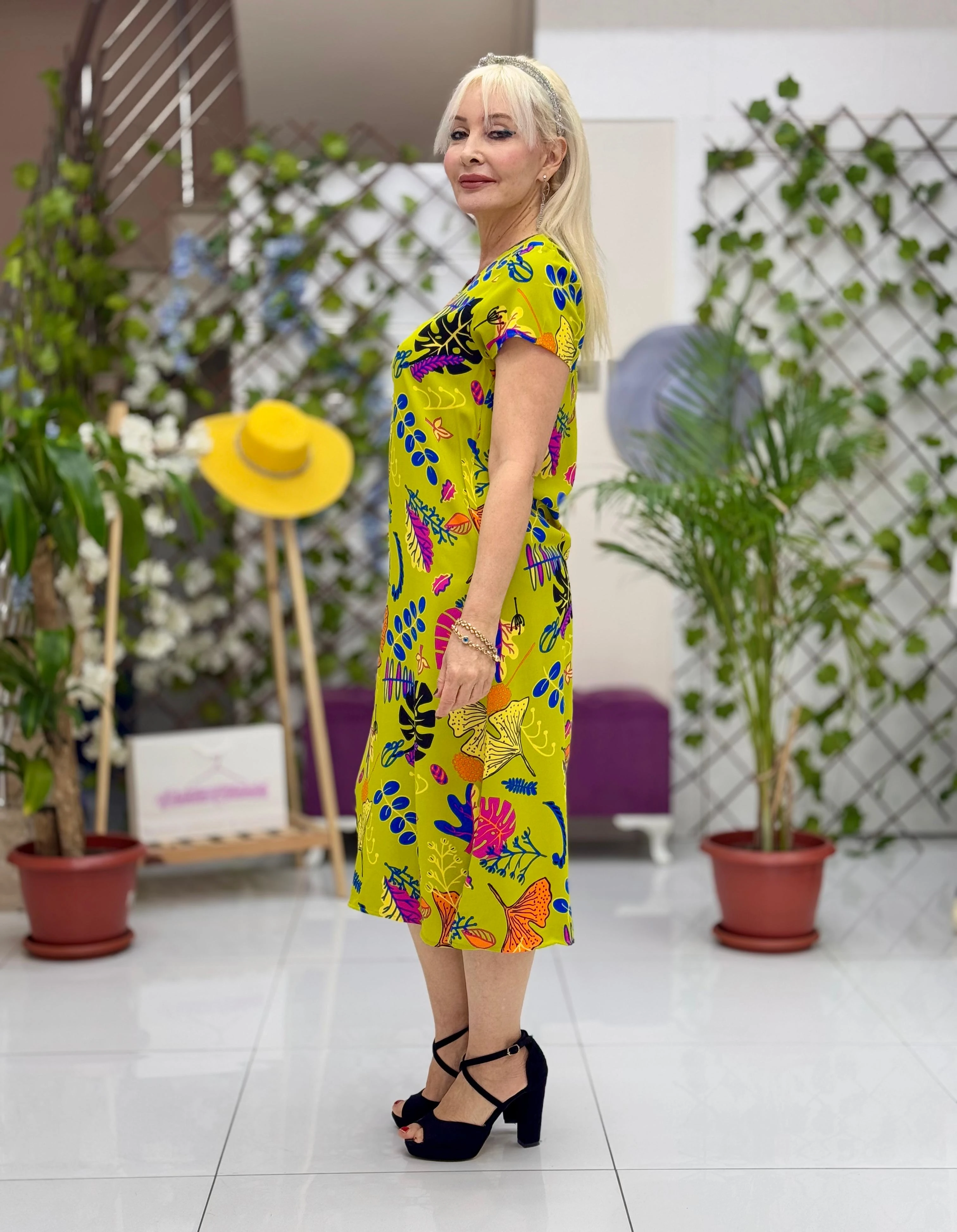 DM70047 Demet Viskon Elbise