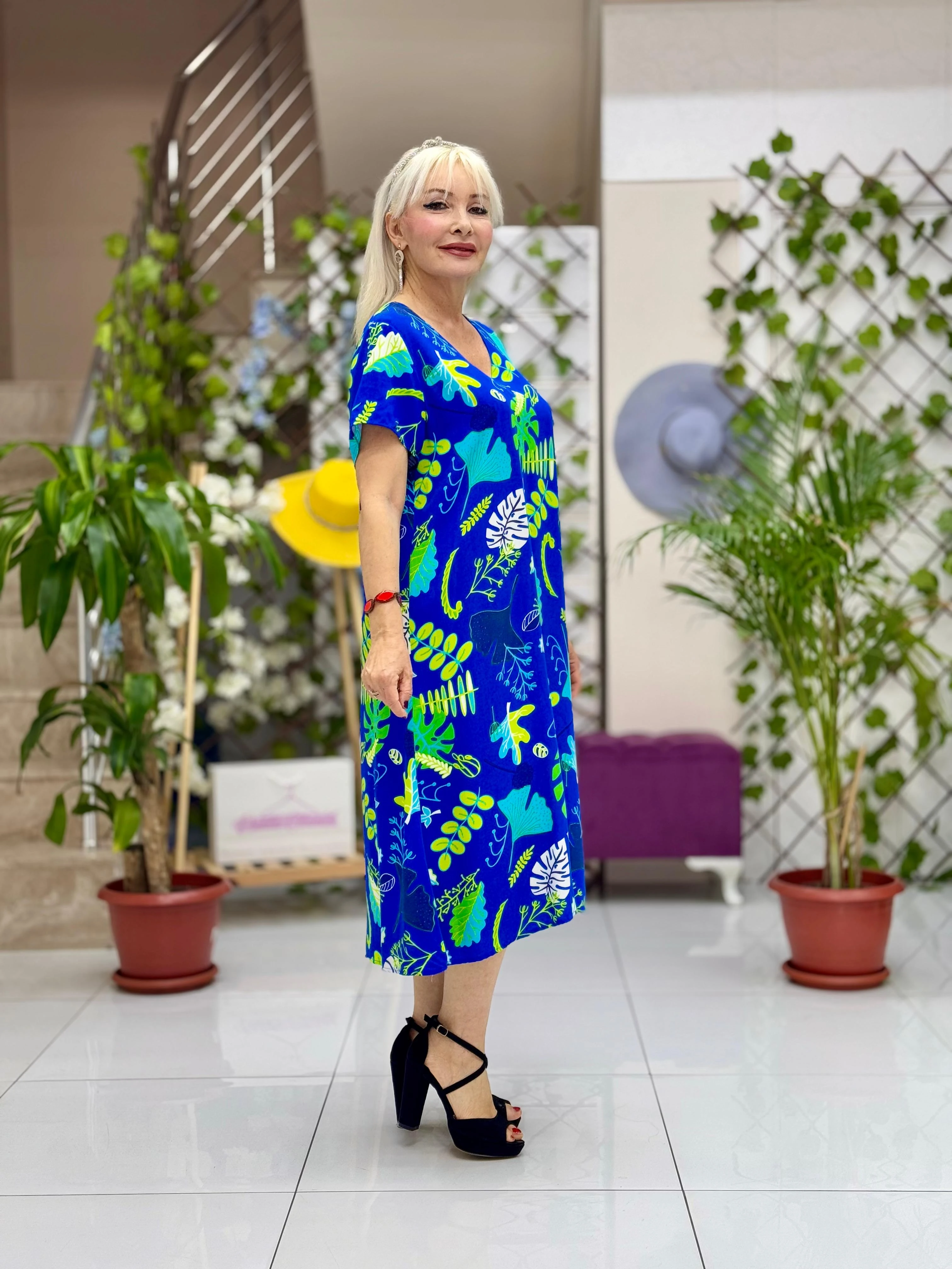 DM70024 Demet Viskon Elbise