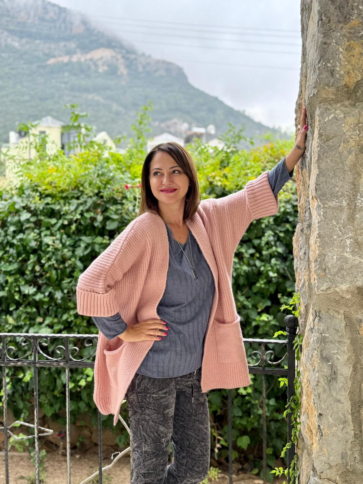 Sc2403 Jersey De Punto Lavado Marrón