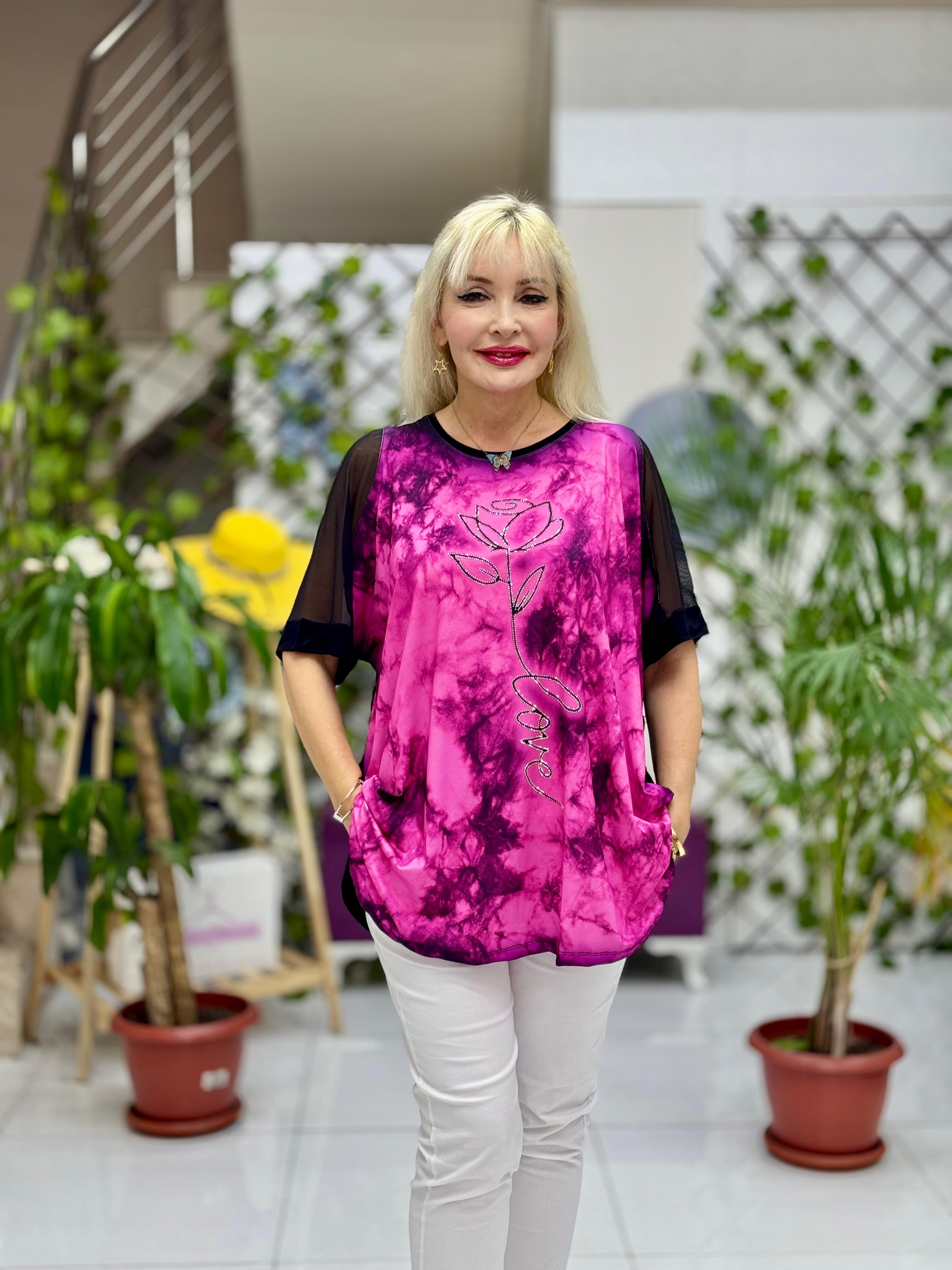 MS52310 Turlu Viskon Bluz