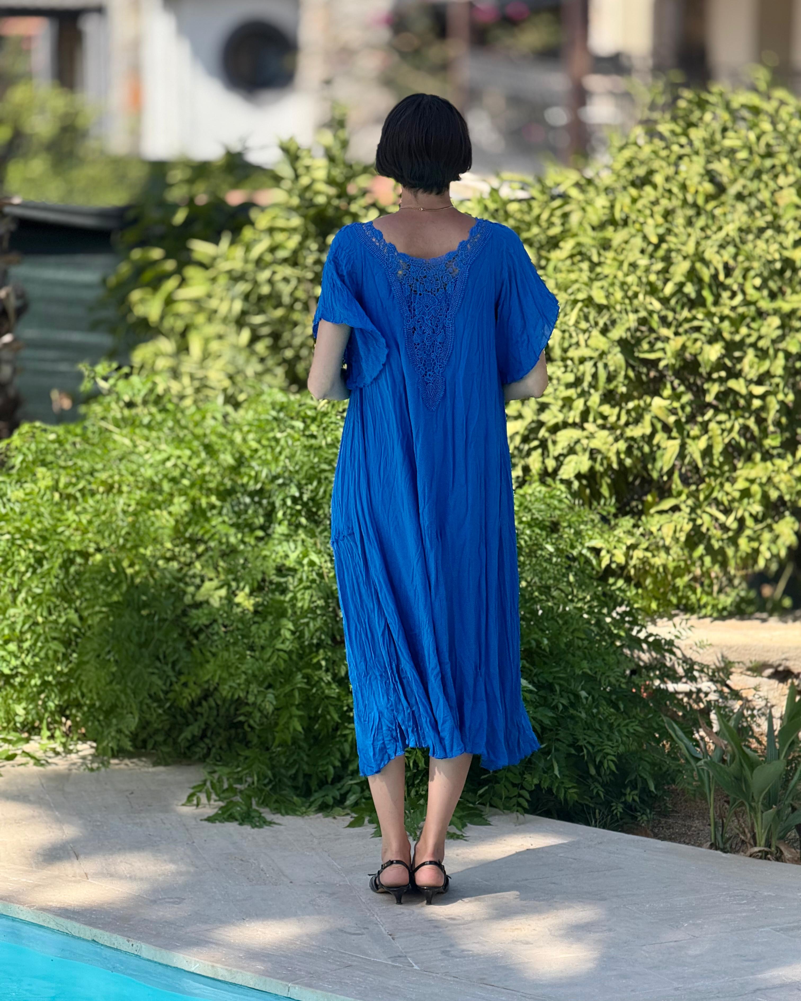 VL1420 Hürrem Vual Elbise Saks