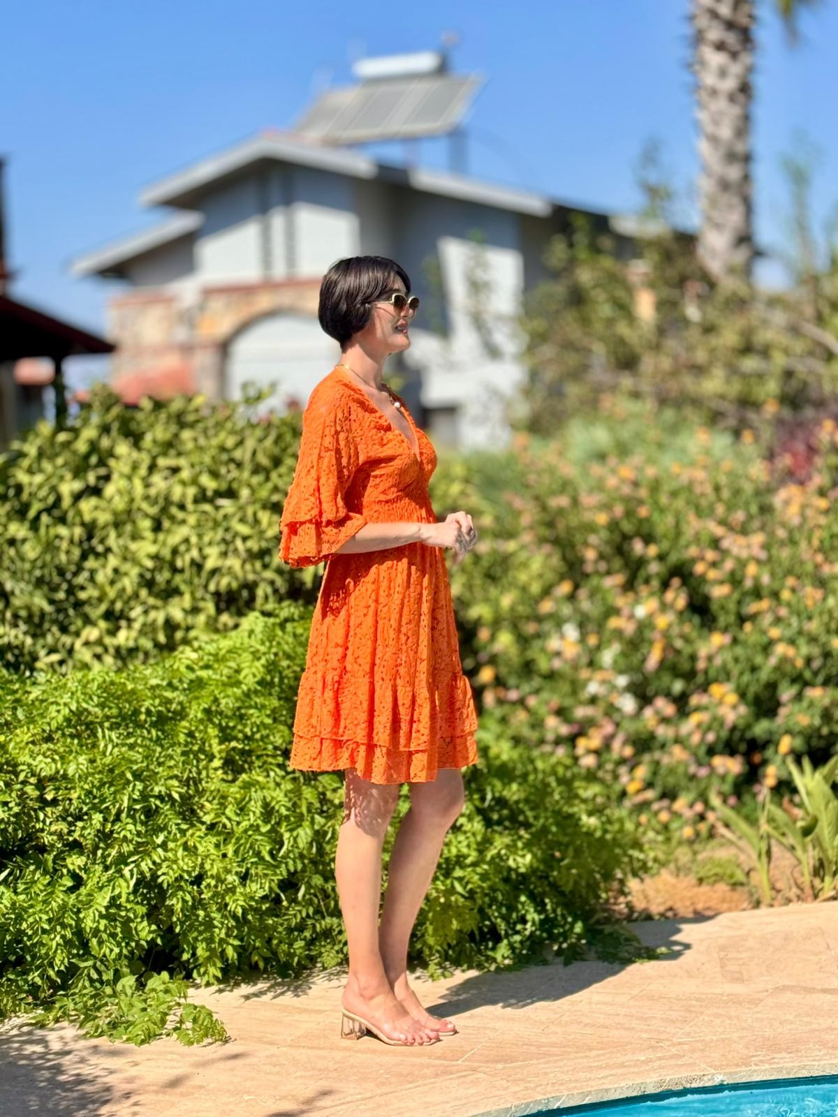N10661 Traje Italiano Lino Ciruela