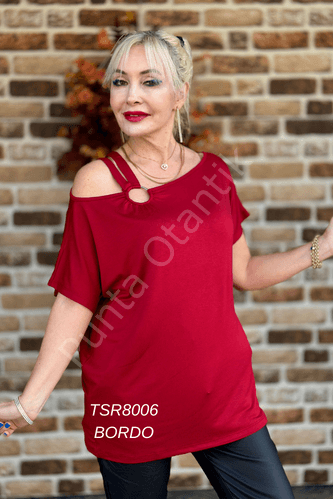 Tsr8006 Camiseta Lycra Rojo Clarete