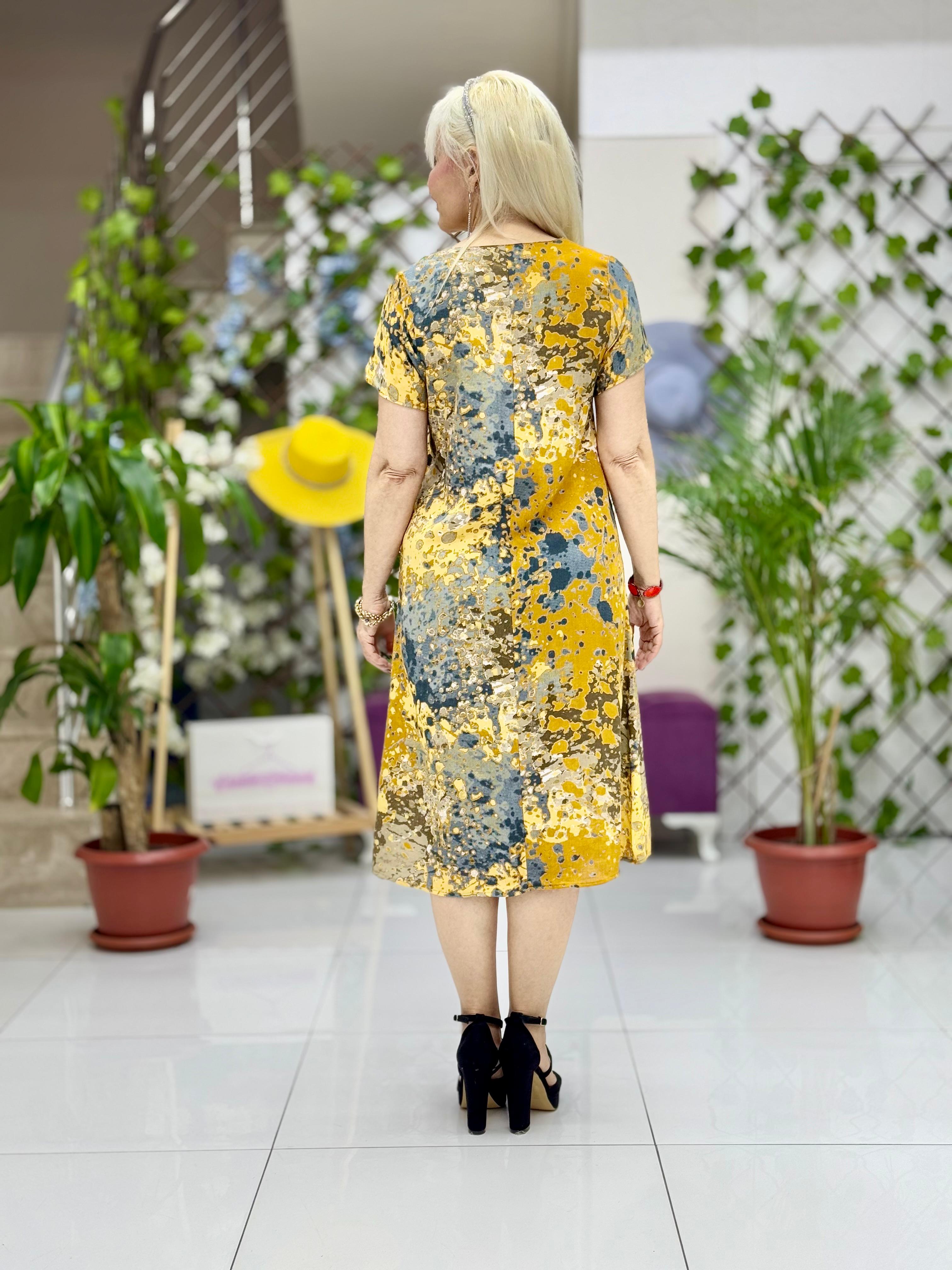 DM70030 Demet Viskon Elbise