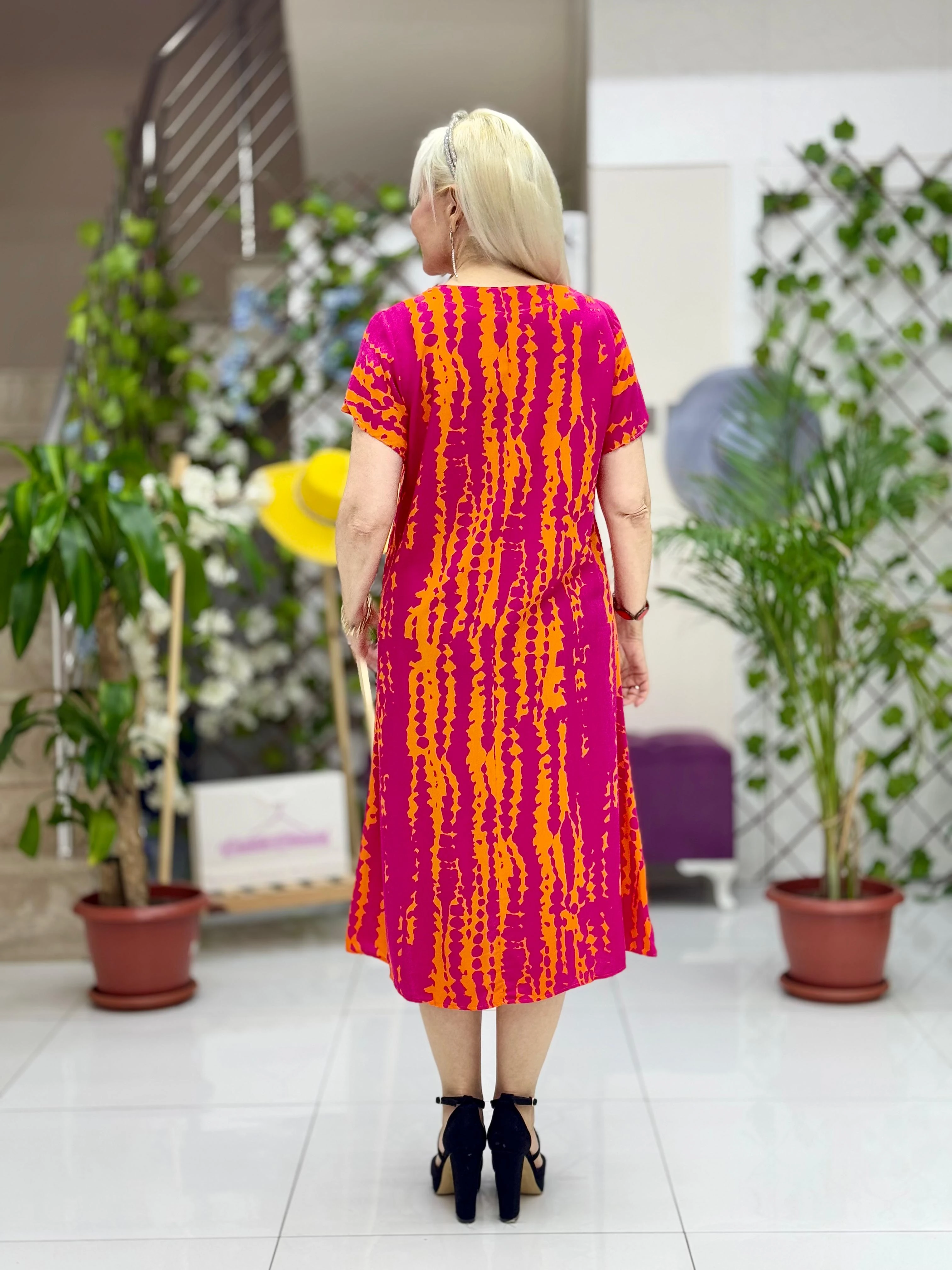 DM70051 Demet Viskon Elbise