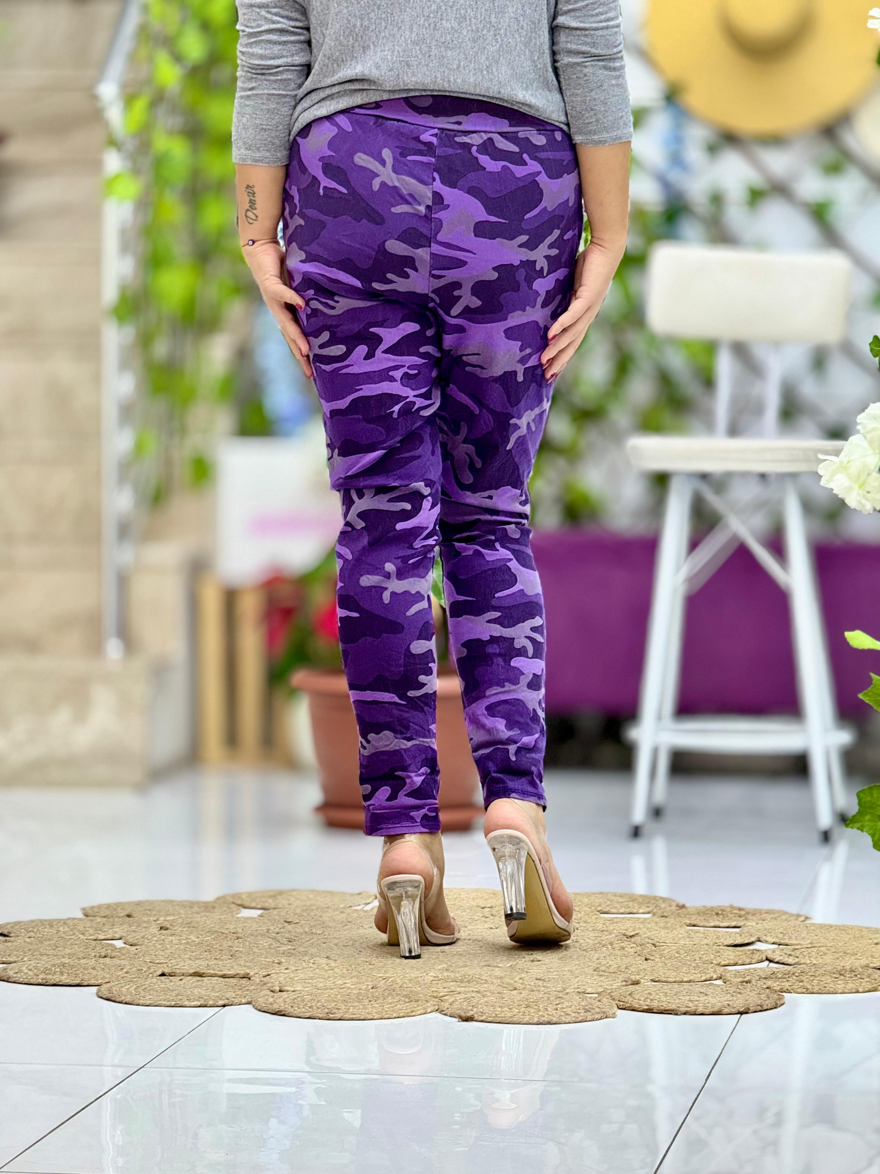 10405 Pantalón Camuflaje Italiano Morado