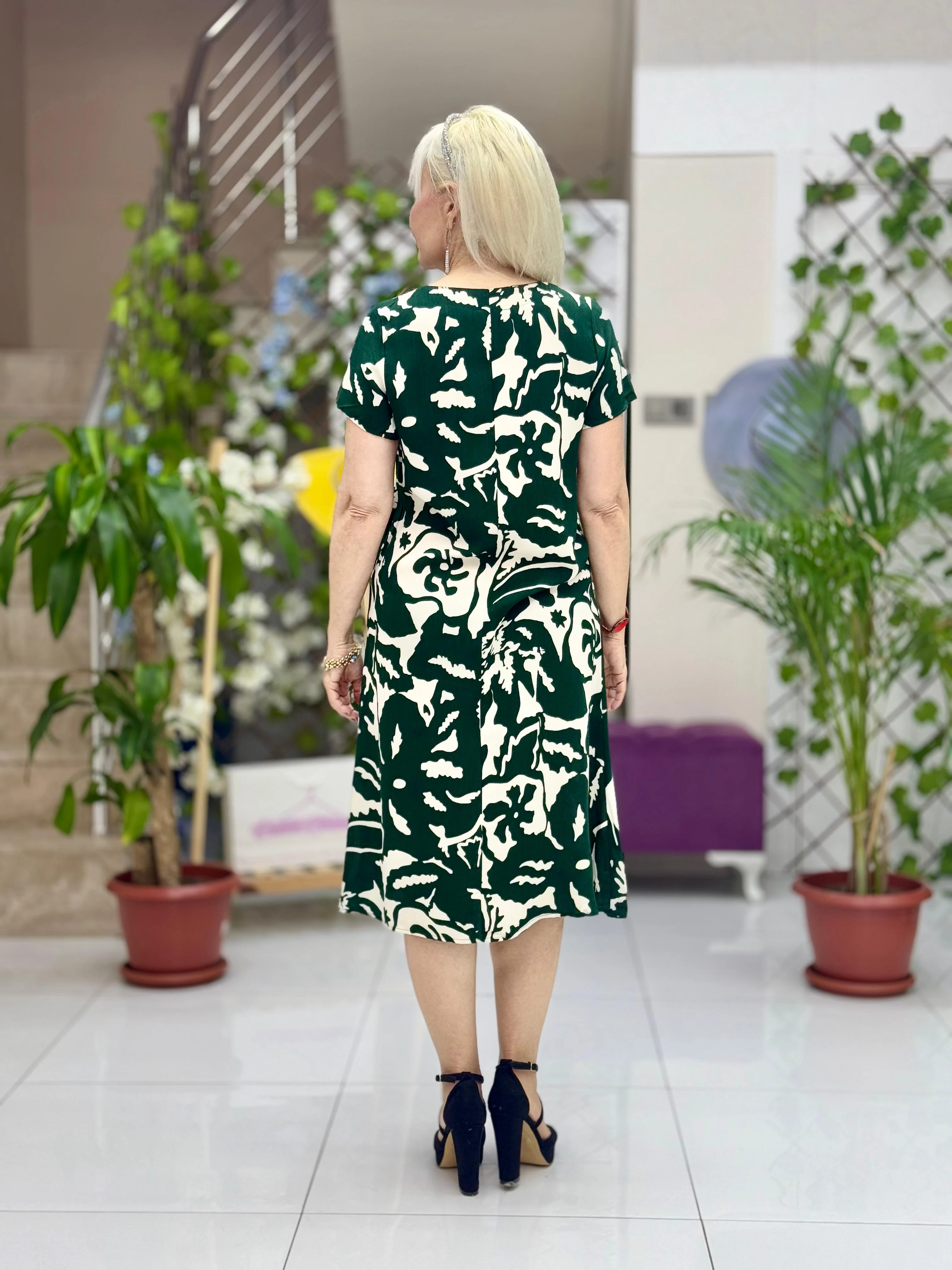 DM70042 Demet Viskon Elbise