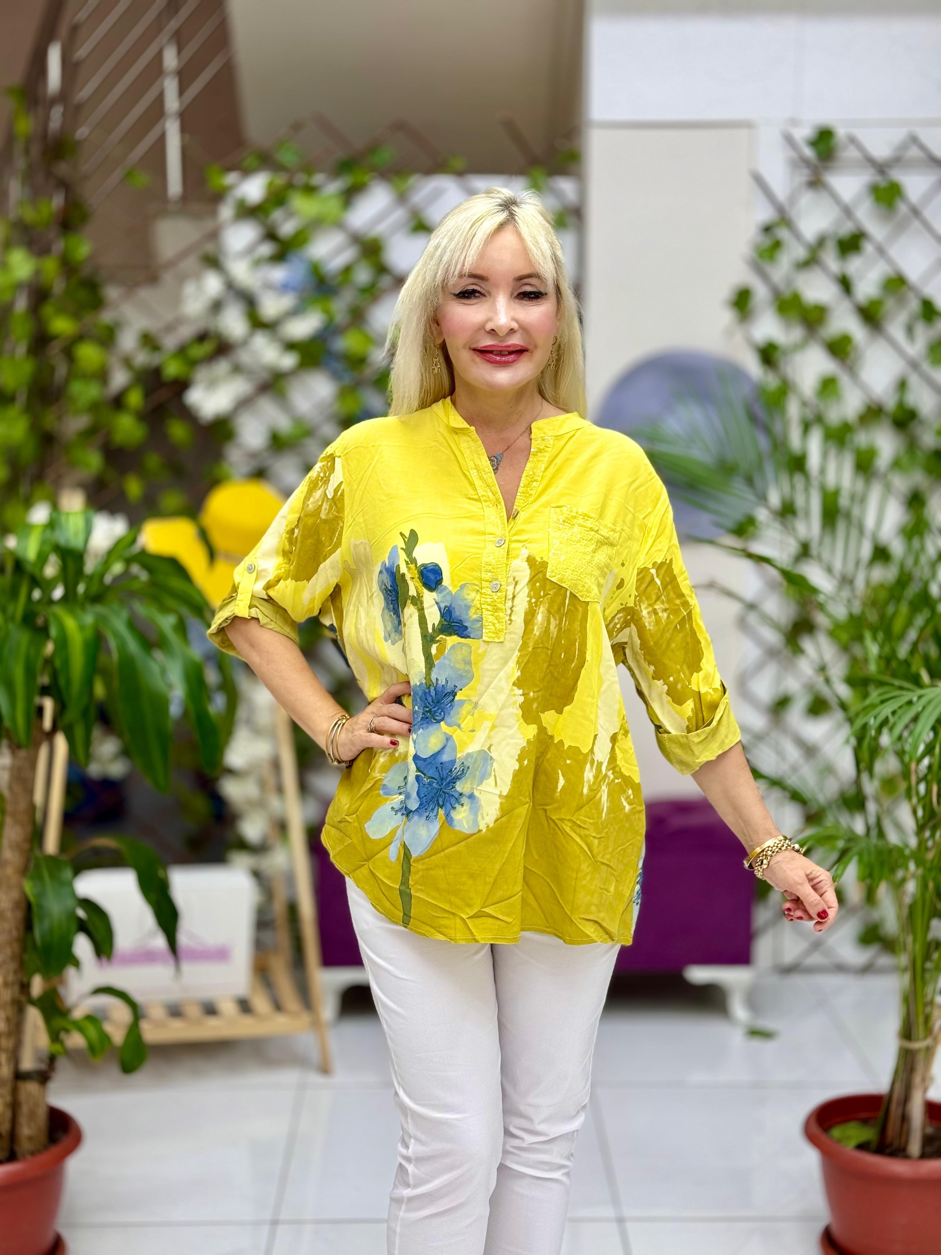 NC15430 İtalyan Coton Bluz Sarı