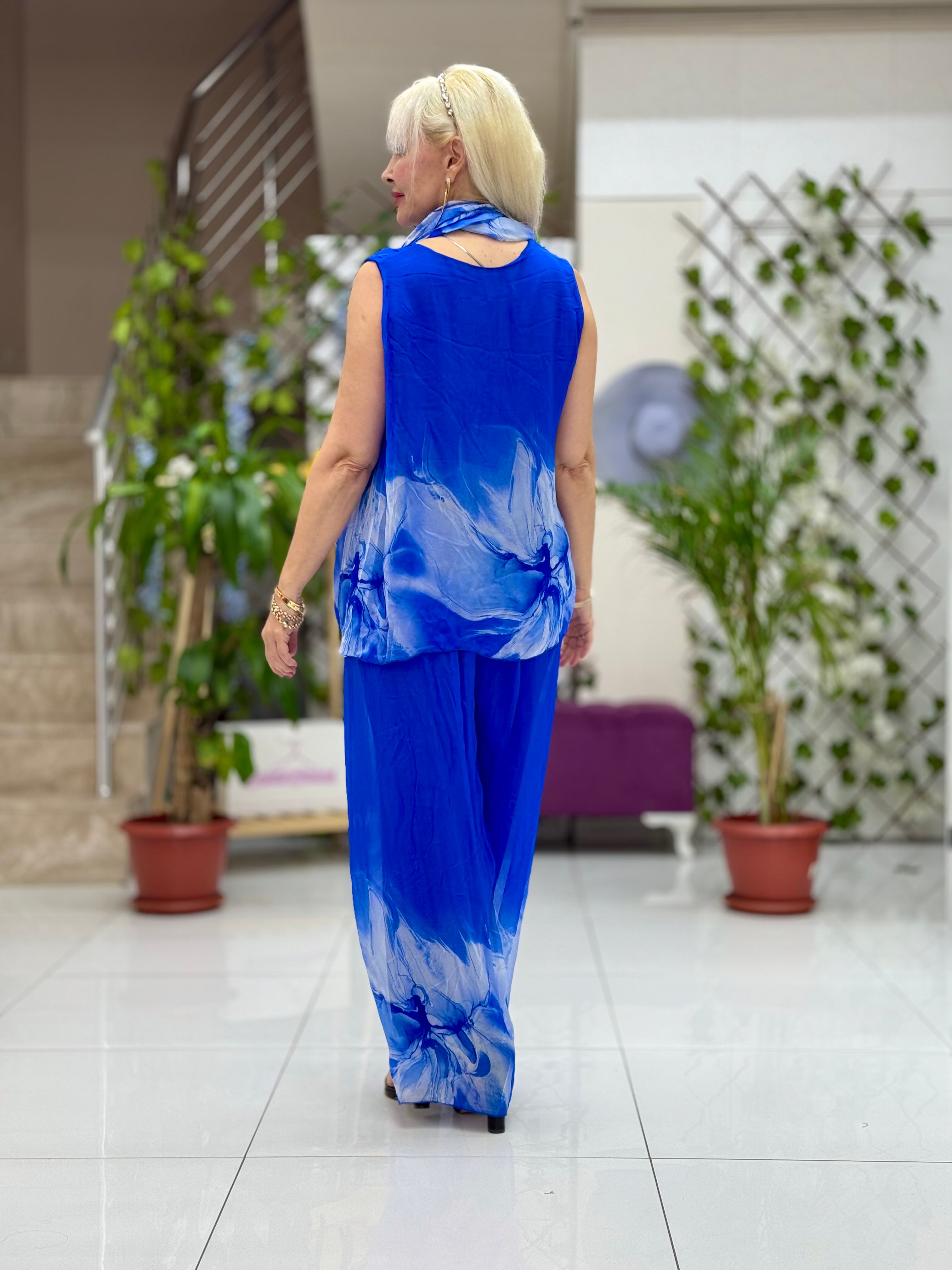 P3009 Traje Italiano De Seda Con Lentejuelas Camel