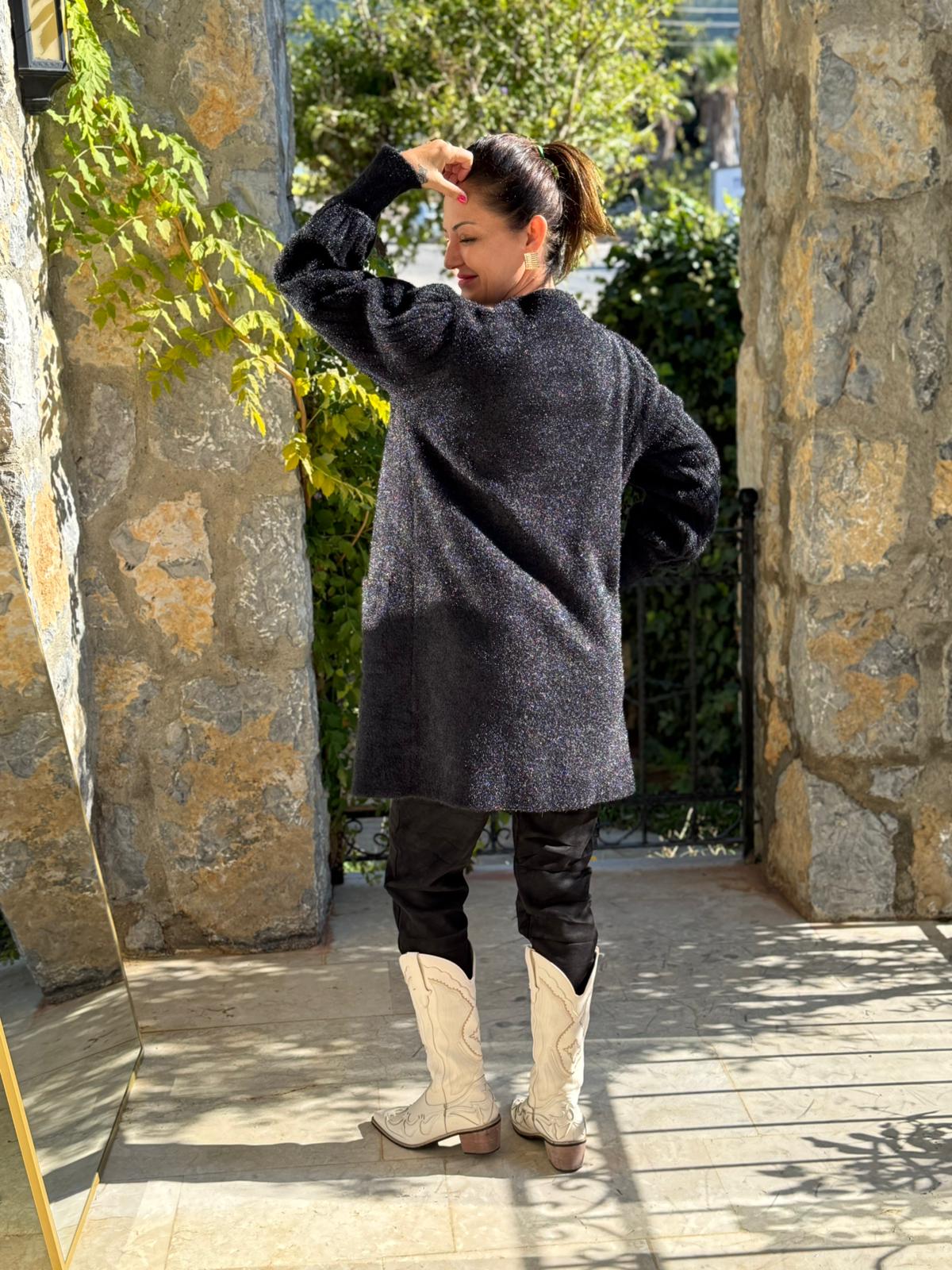 Sc2403 Jersey De Punto Lavado Marrón