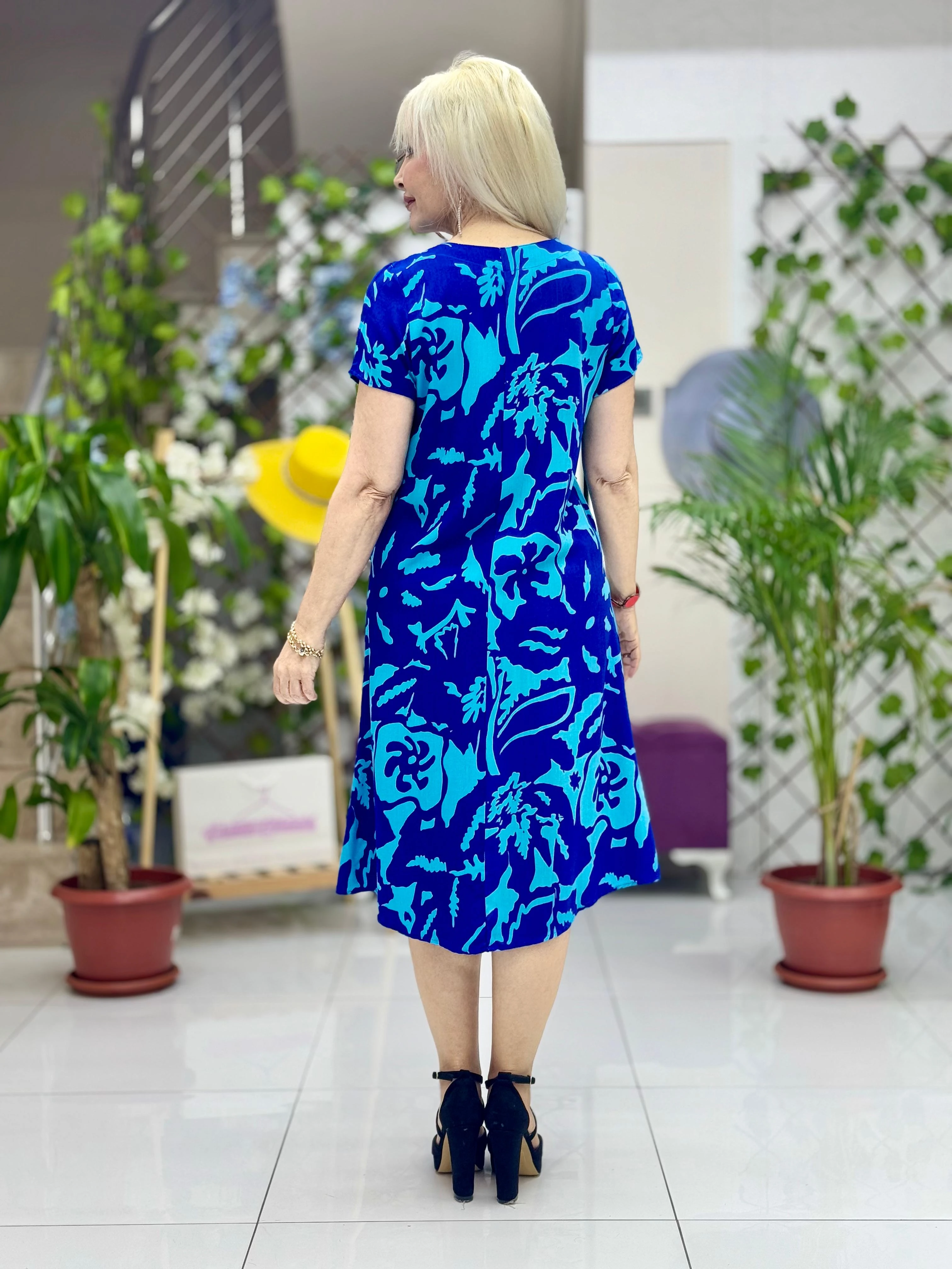 DM70052 Demet Viskon Elbise