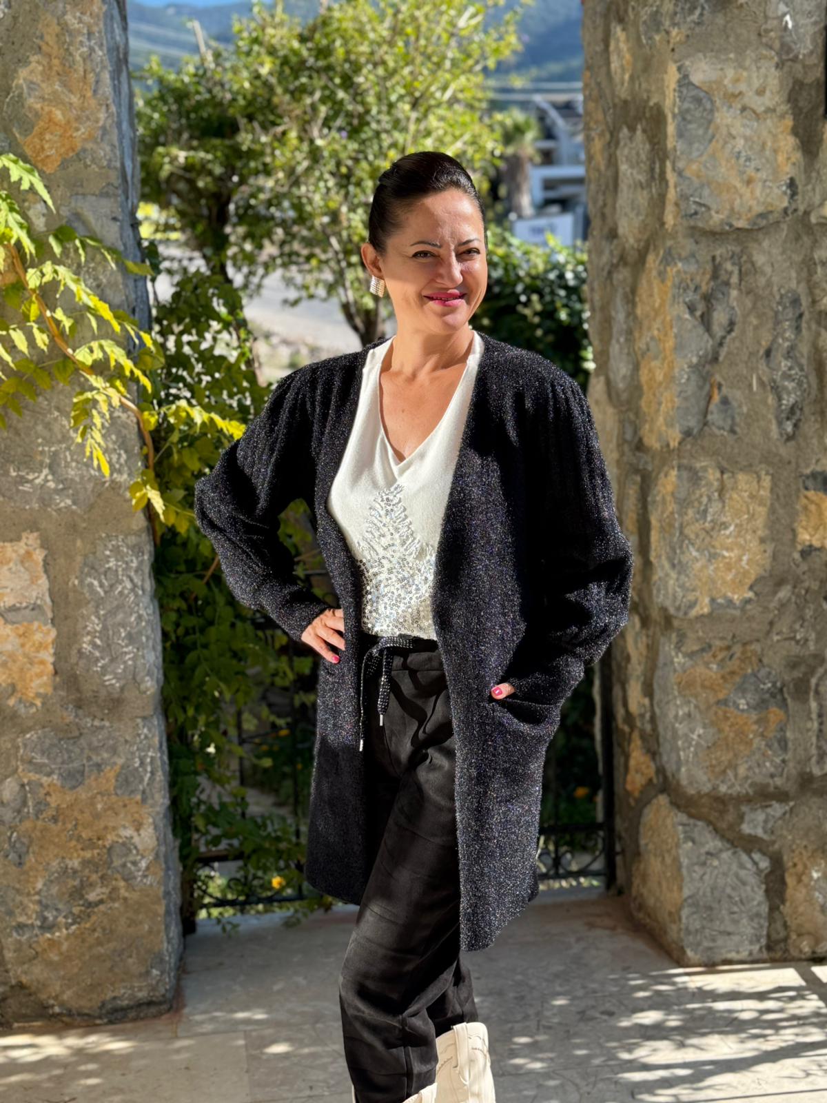 Sc2403 Jersey De Punto Lavado Marrón