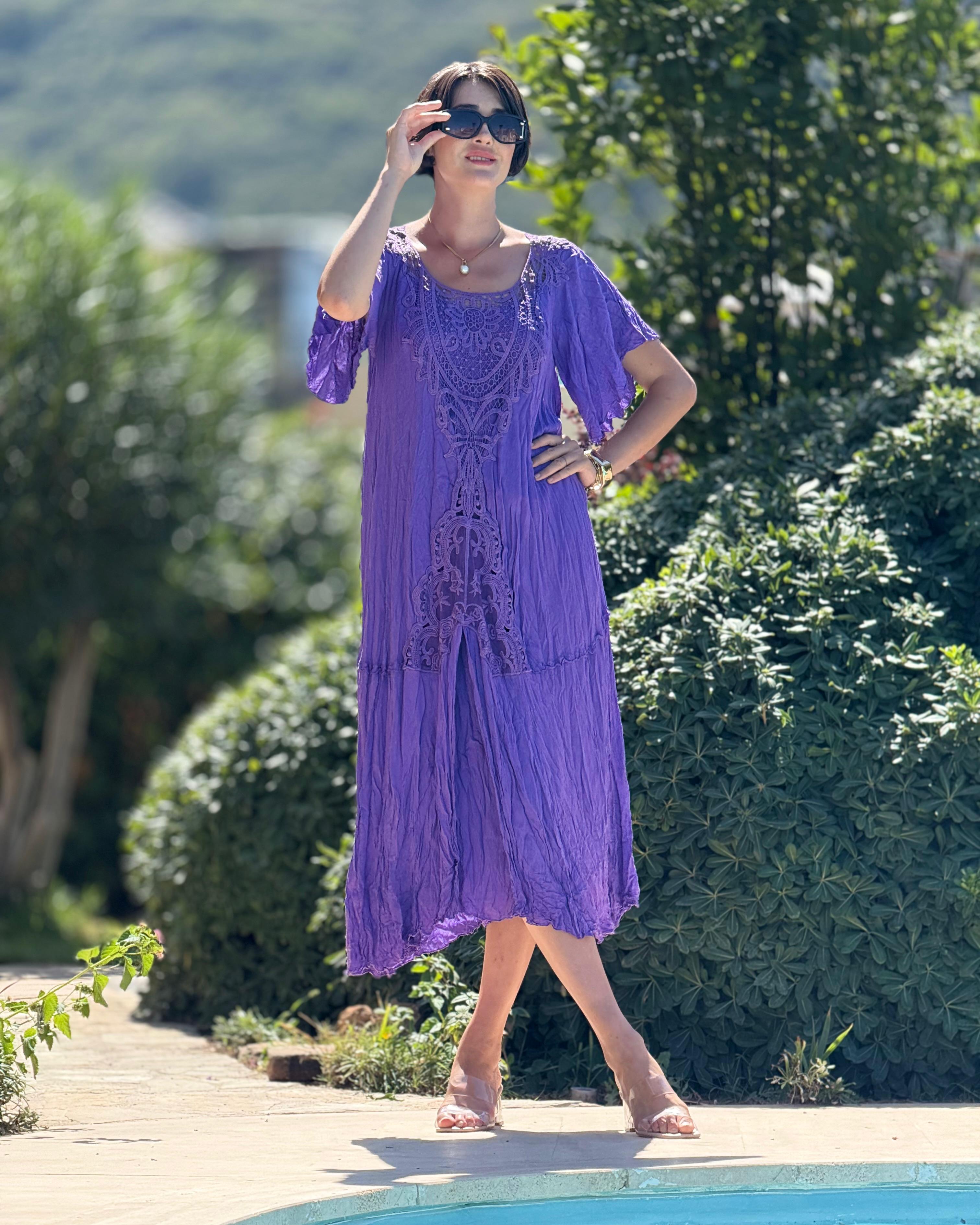 M1420 Vestido Hürrem Morado