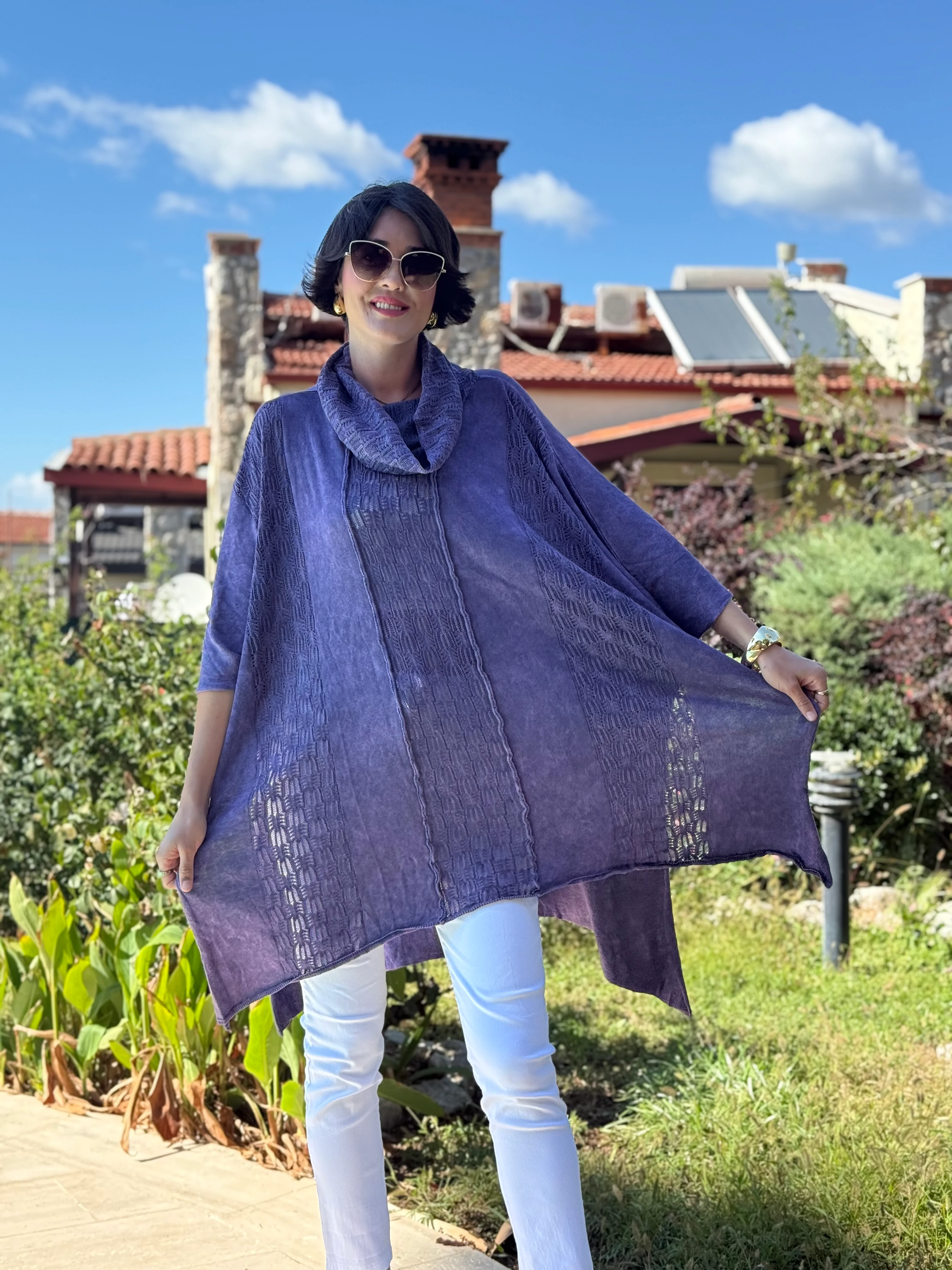 Sc2403 Jersey De Punto Lavado Marrón