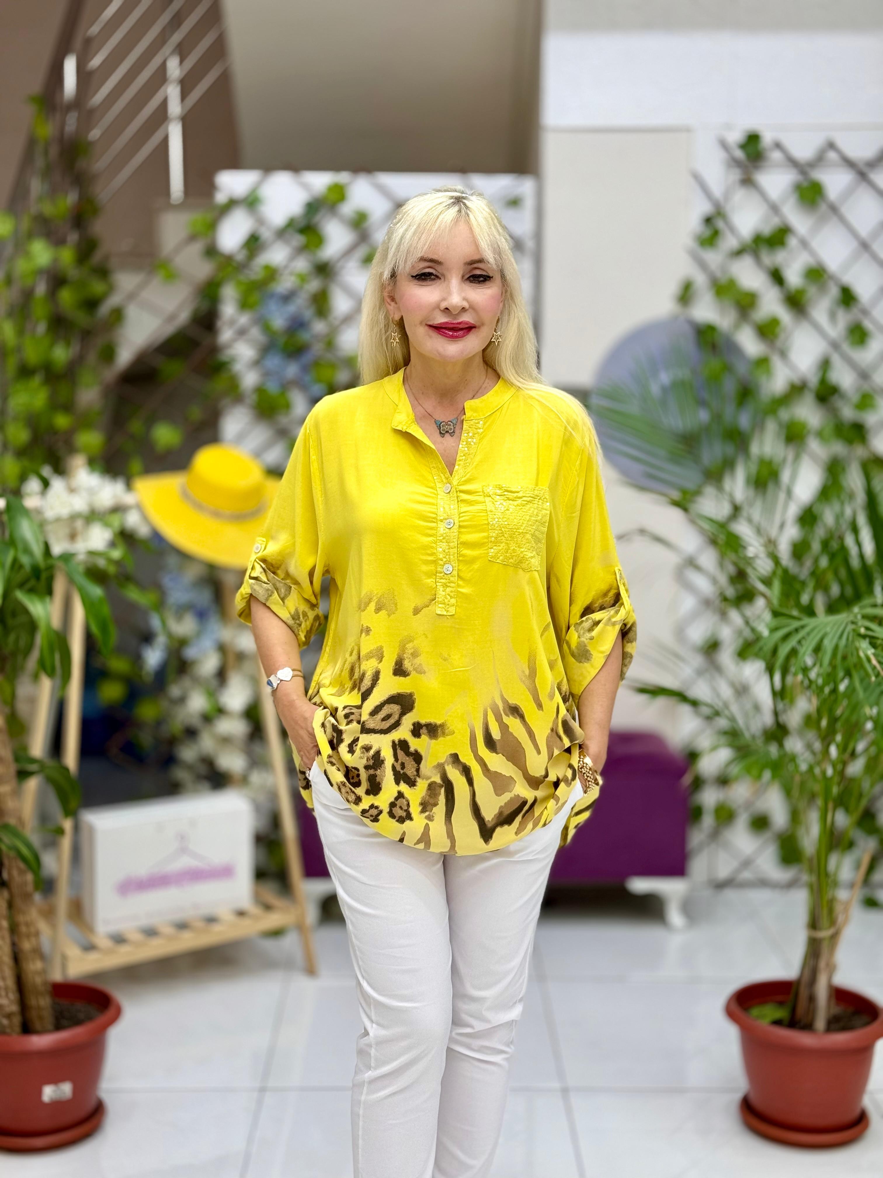 NC15470 İtalyan Coton Bluz Sarı