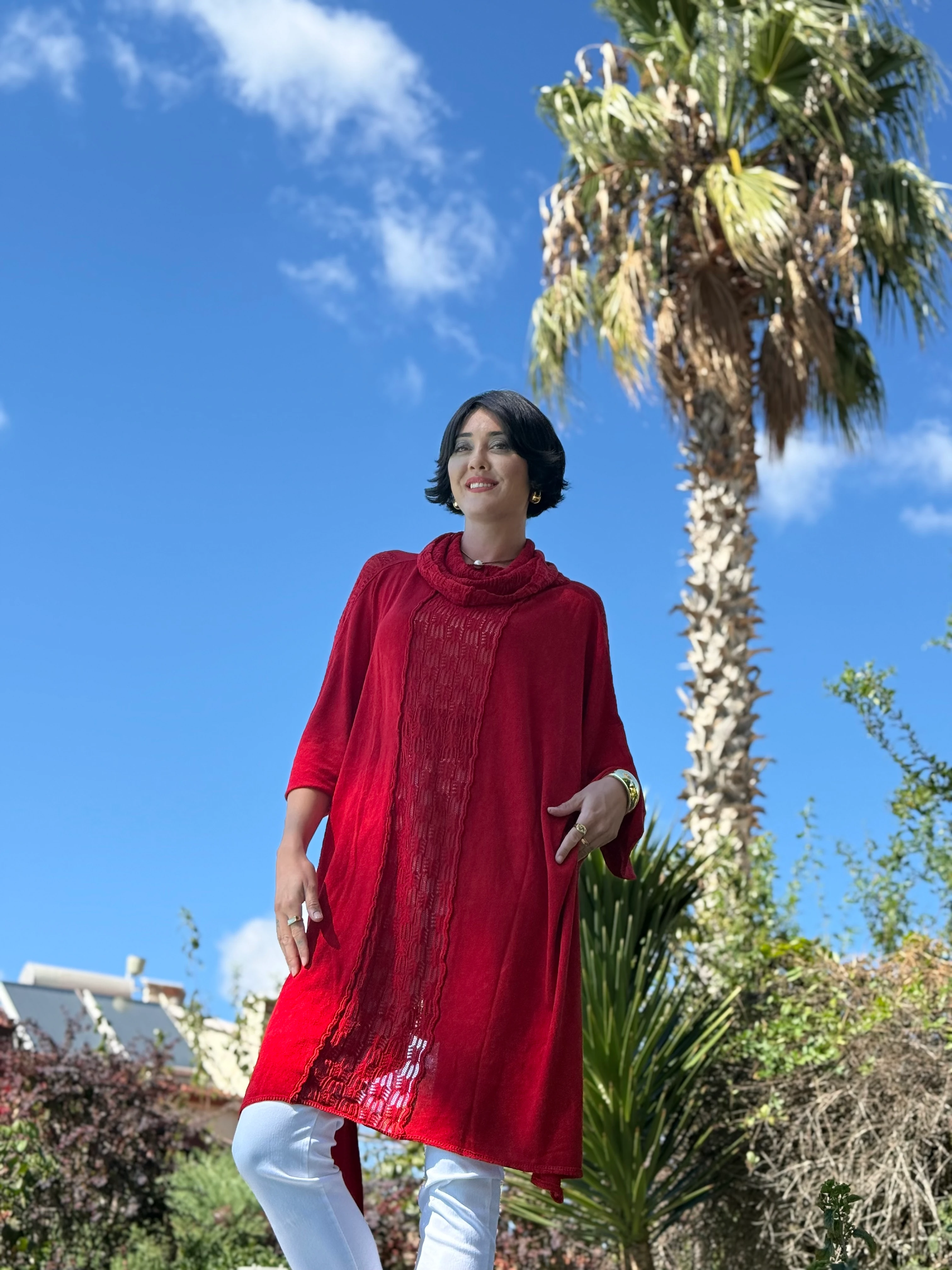 Sc2403 Jersey De Punto Lavado Marrón