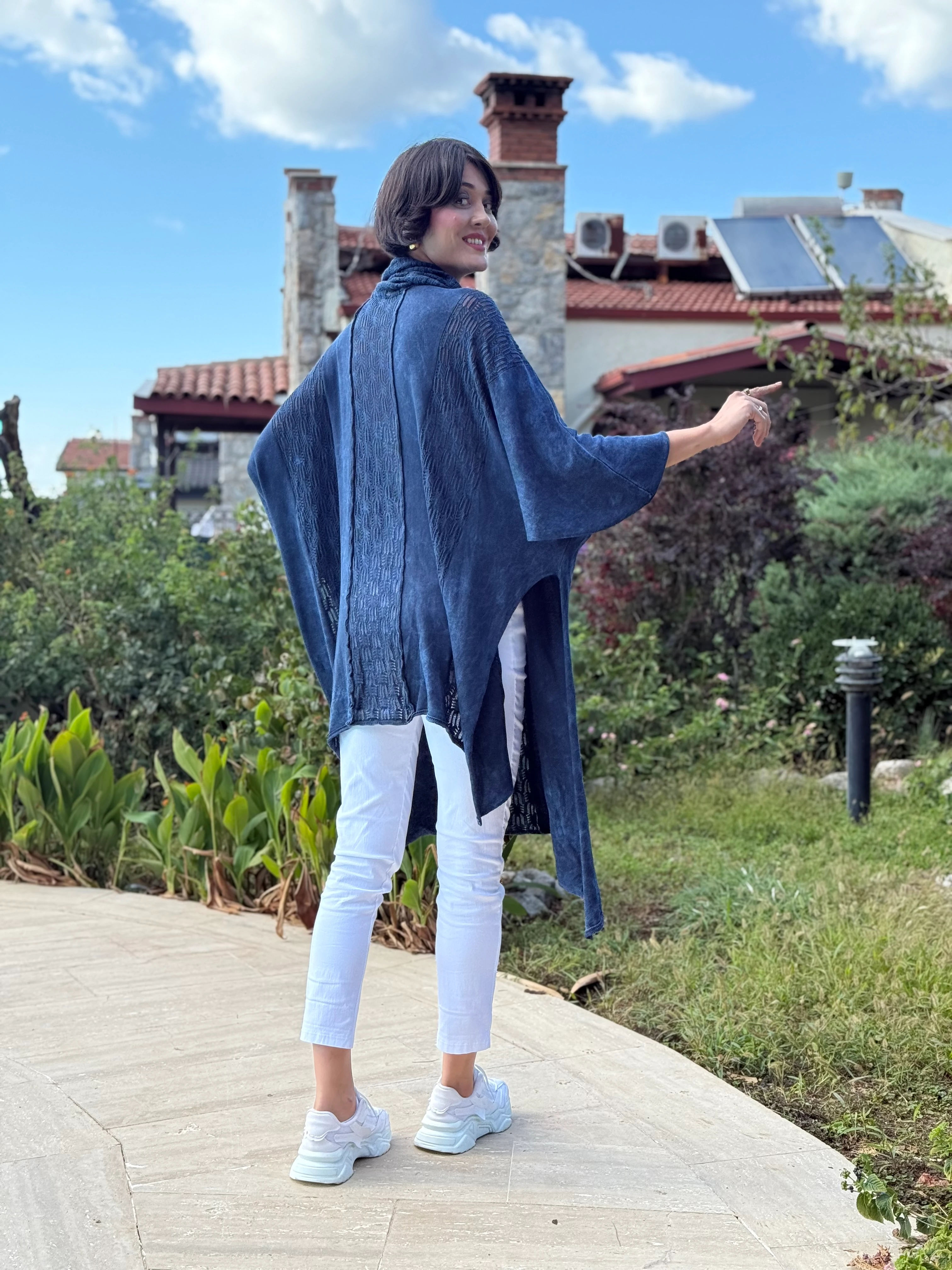 Sc2403 Jersey De Punto Lavado Marrón